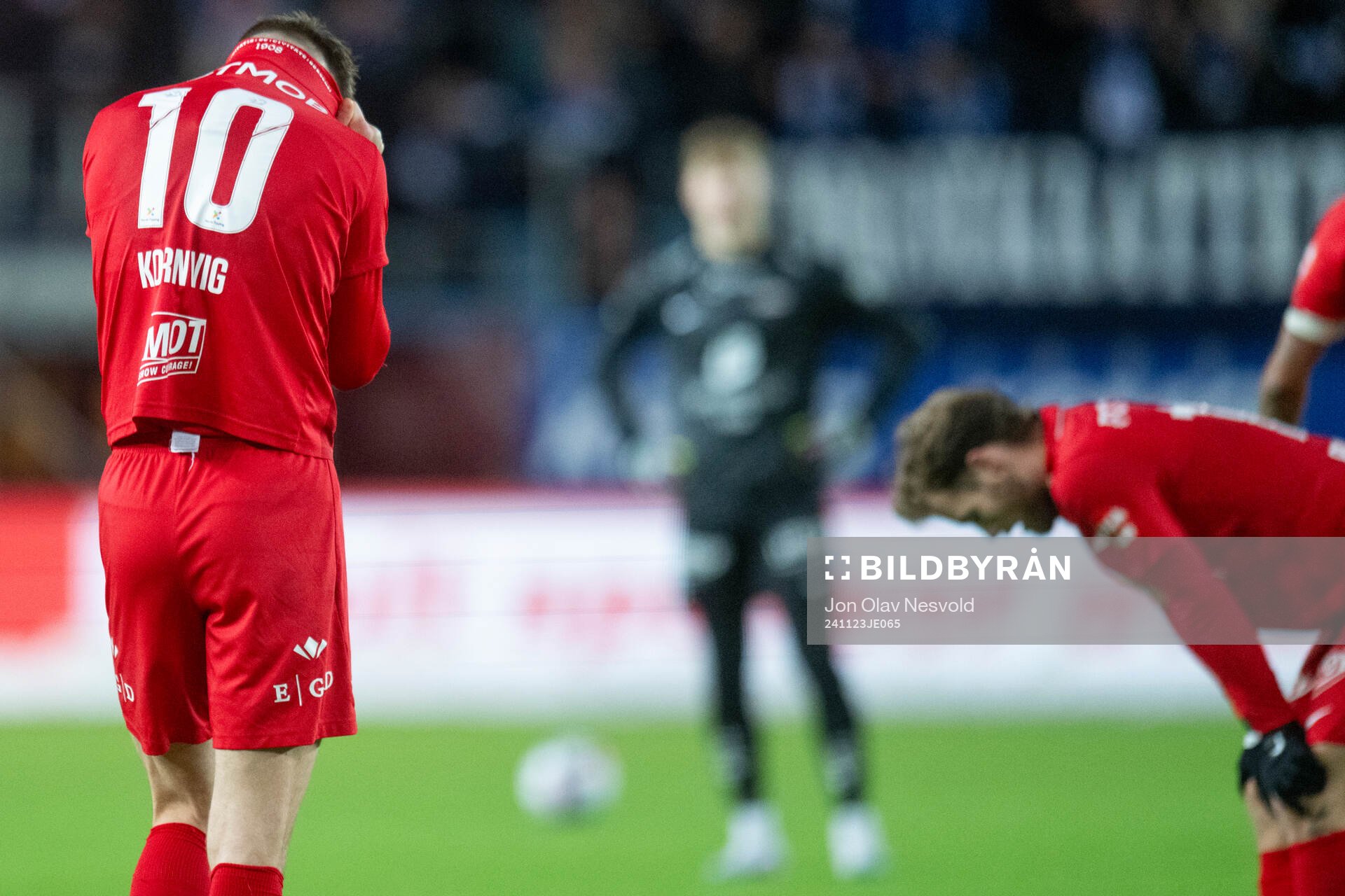 Emil Kornvig of Brann looks dejected