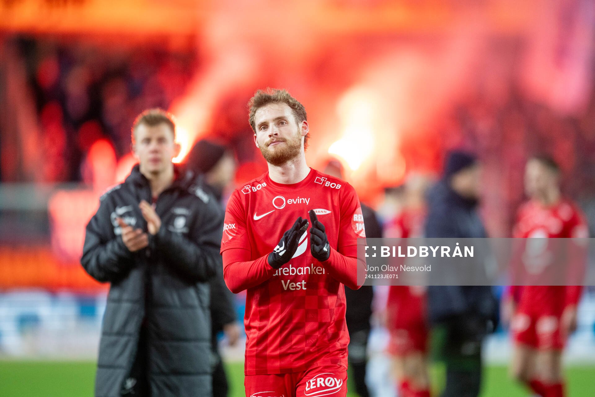 Ole Didrik Blomberg of Brann looks dejected