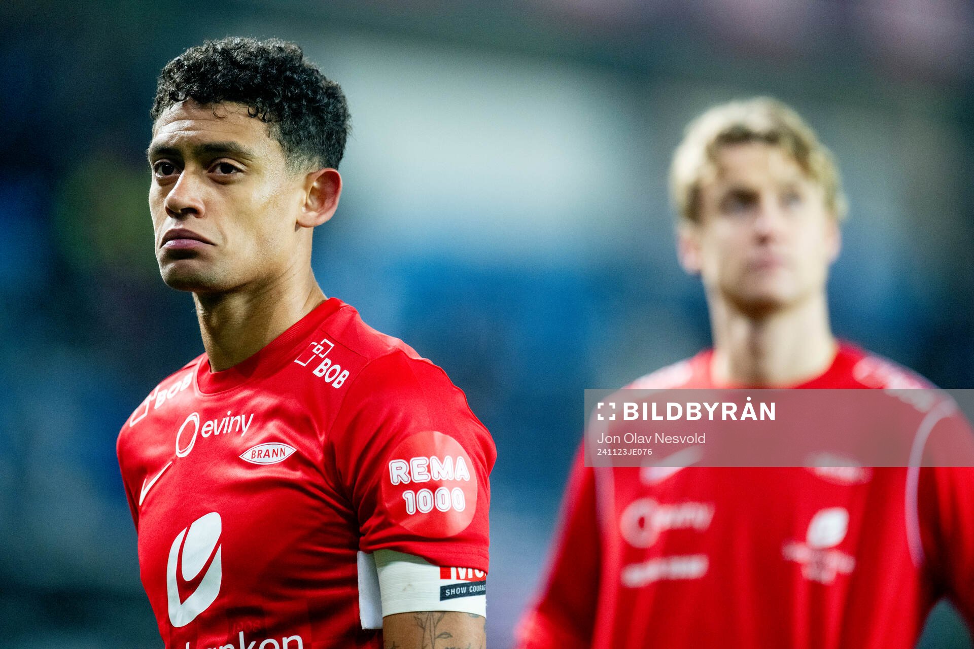Japhet Sery Larsen of Brann looks dejected