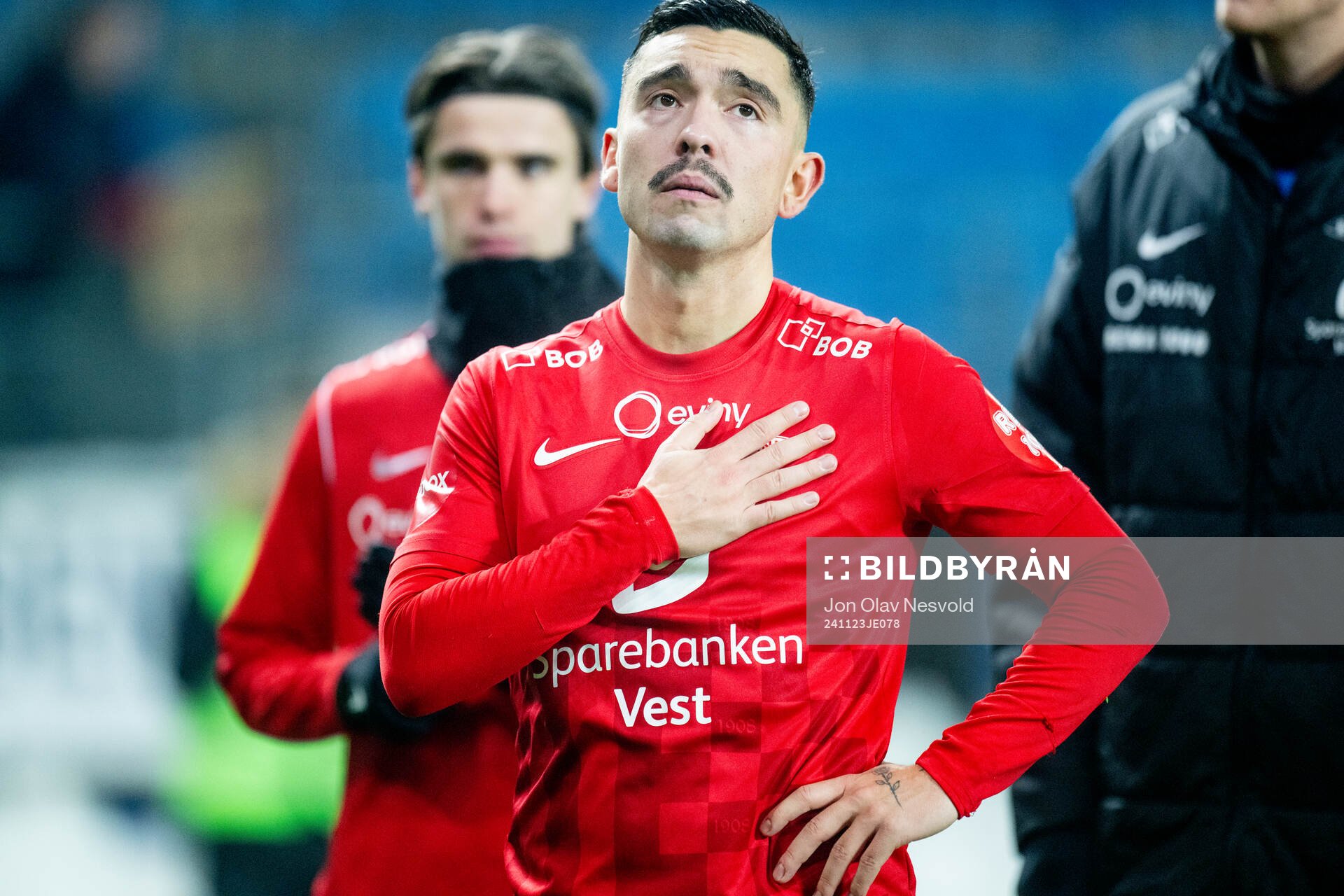 Niklas Castro of Brann looks dejected