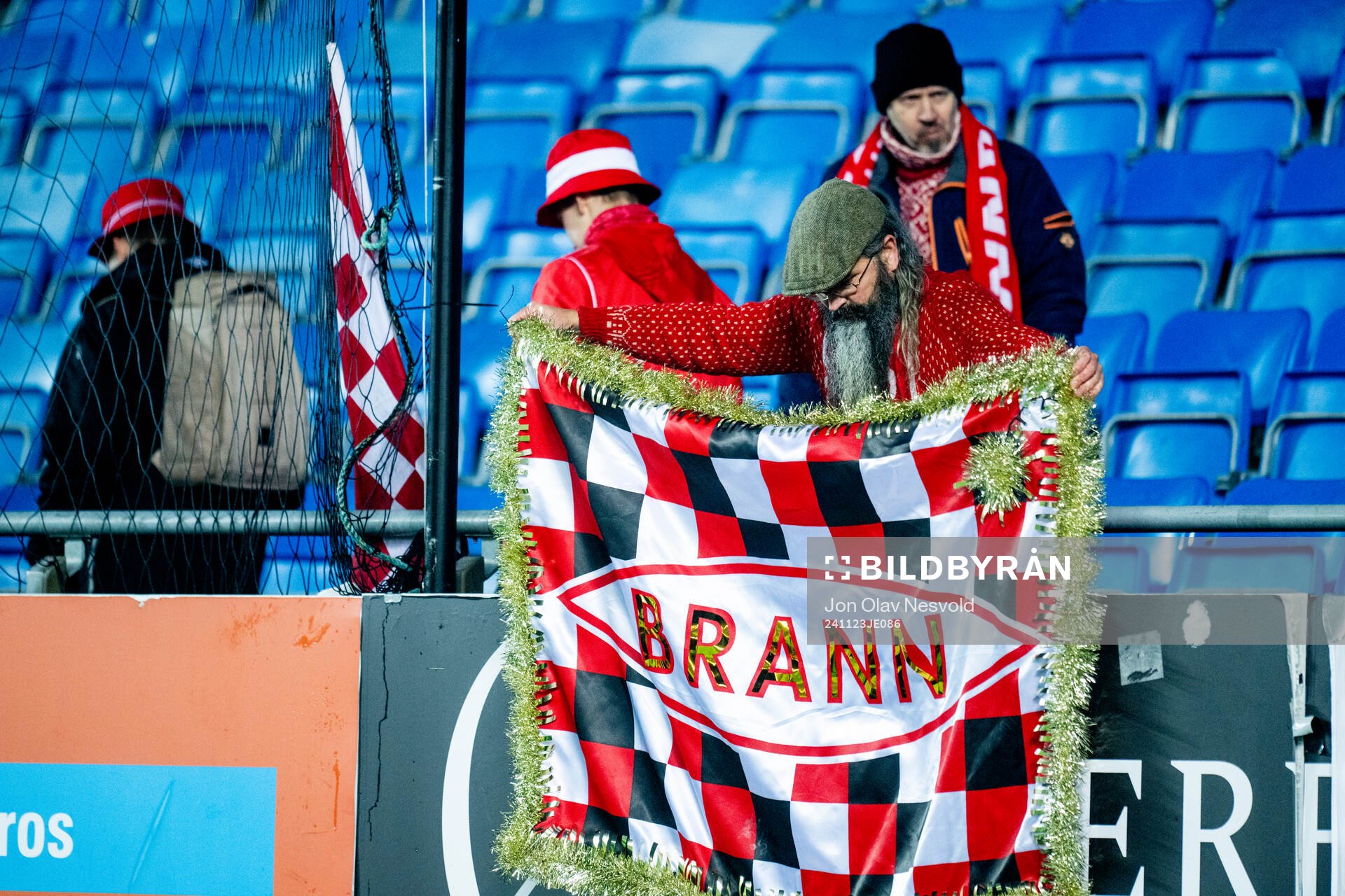 Supporters of Brann look dejected