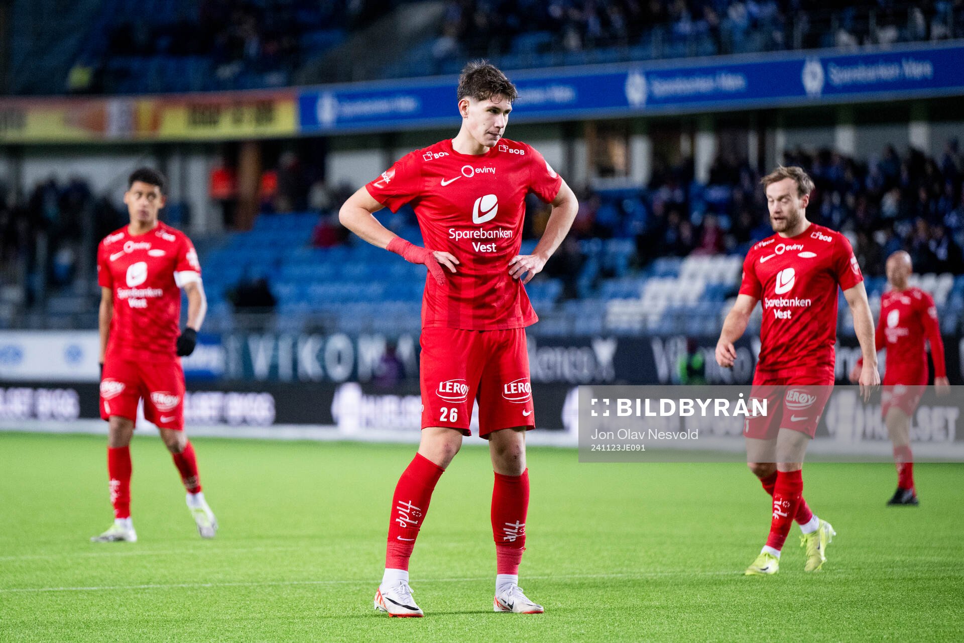 Eivind Helland of Brann looks dejected