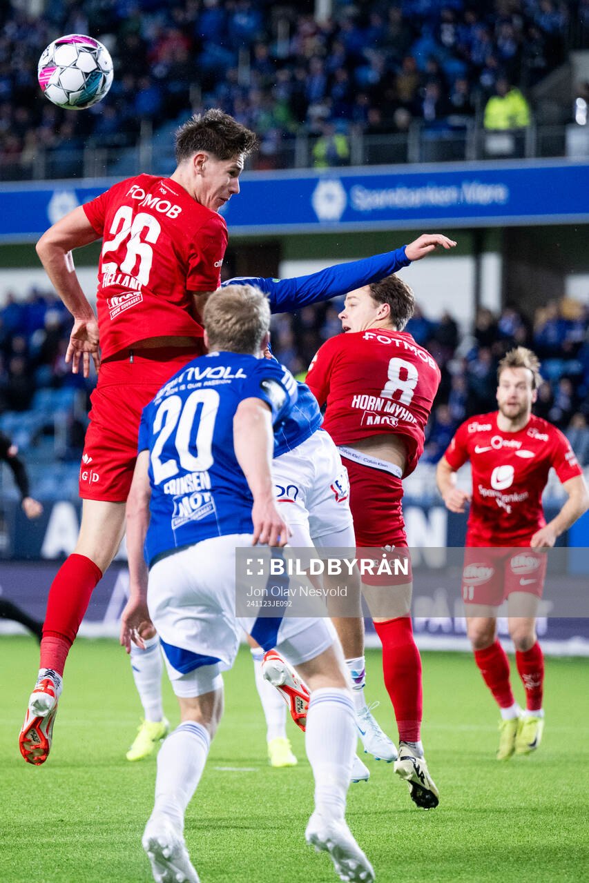Eivind Helland of Brann during the Eliteserien match between Molde and Brann on November 23, 2024 in Molde. 