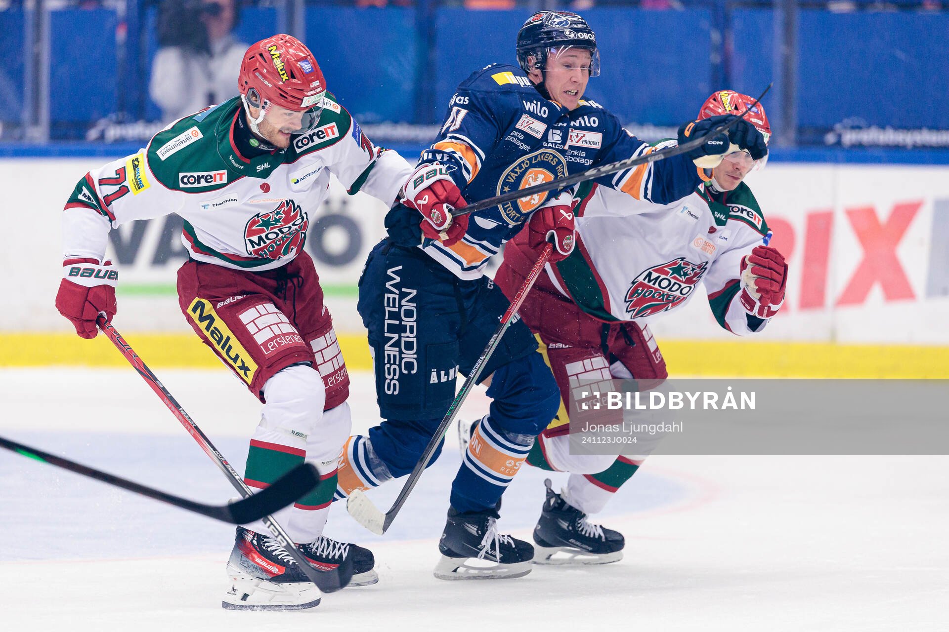 Modos Ludwig Byström och Växjös Dennis Rasmussen