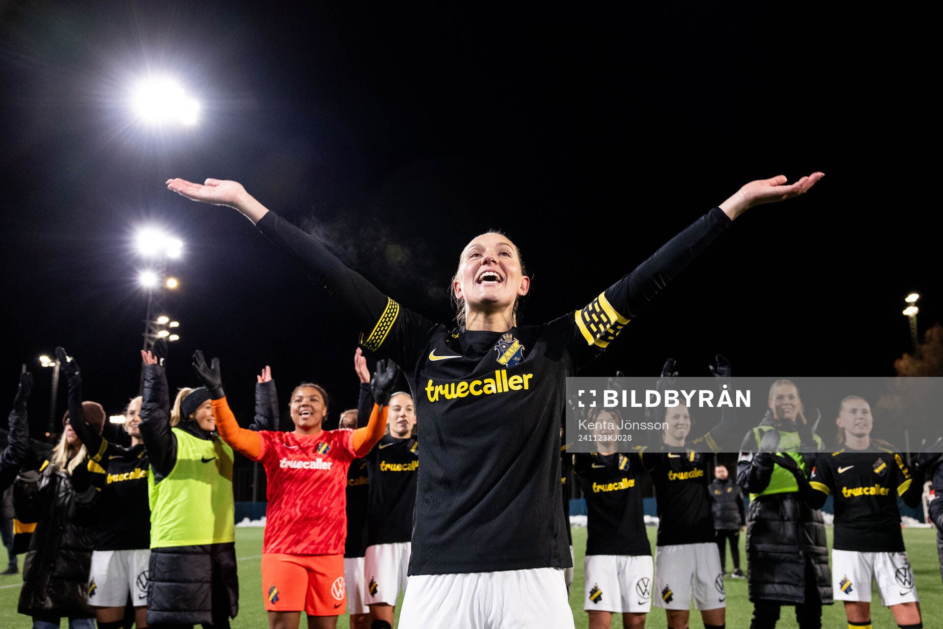 AIKs Jennie Nordin jublar