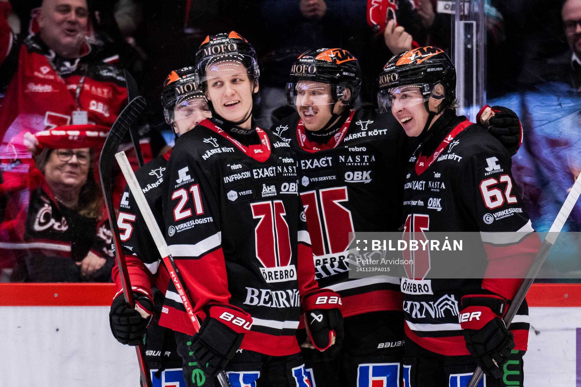 Örebros Patrik Puistola, Kalle Kossila och Robert Leino