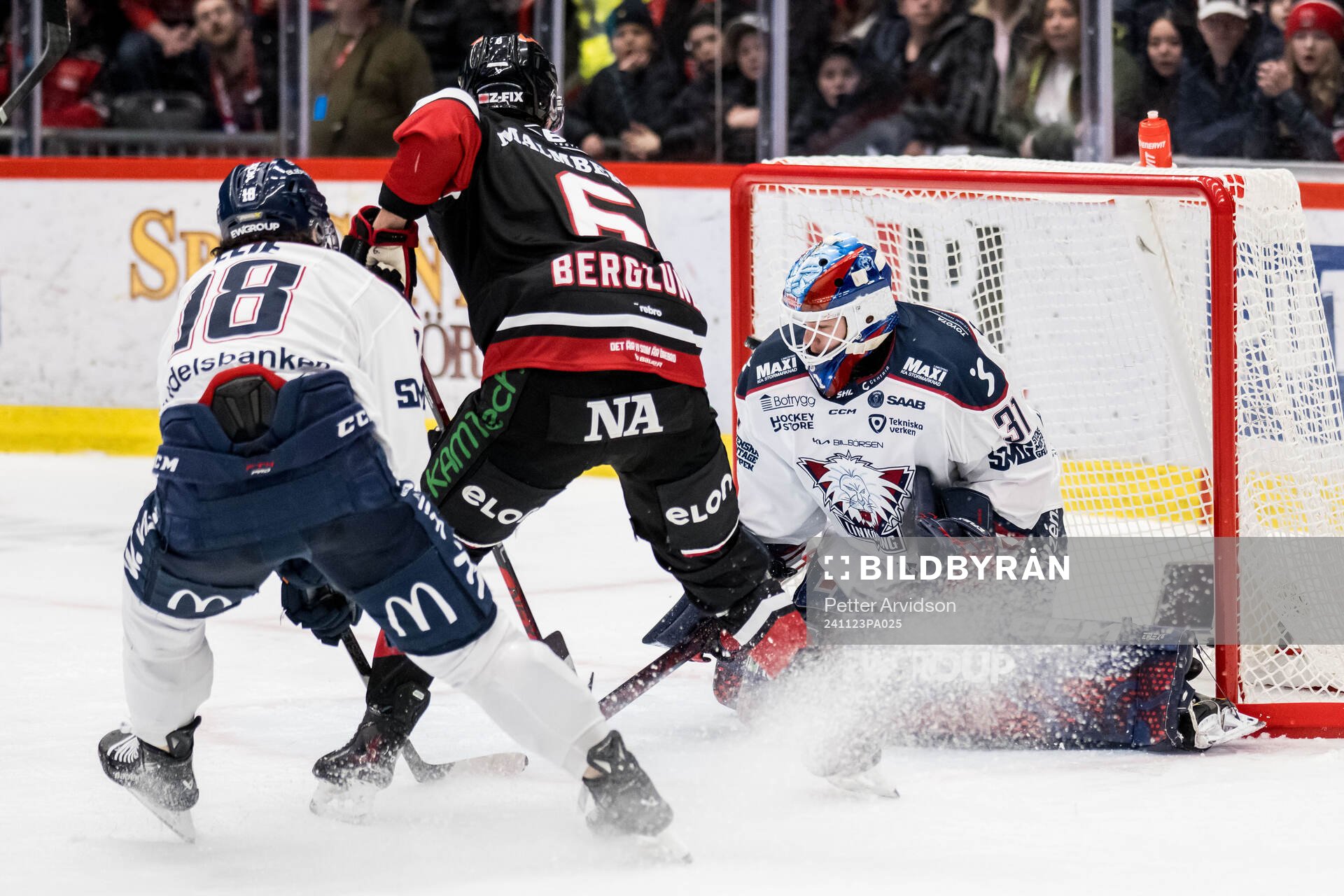 Örebros Filip Berglund och Linköpings Remi Elie och