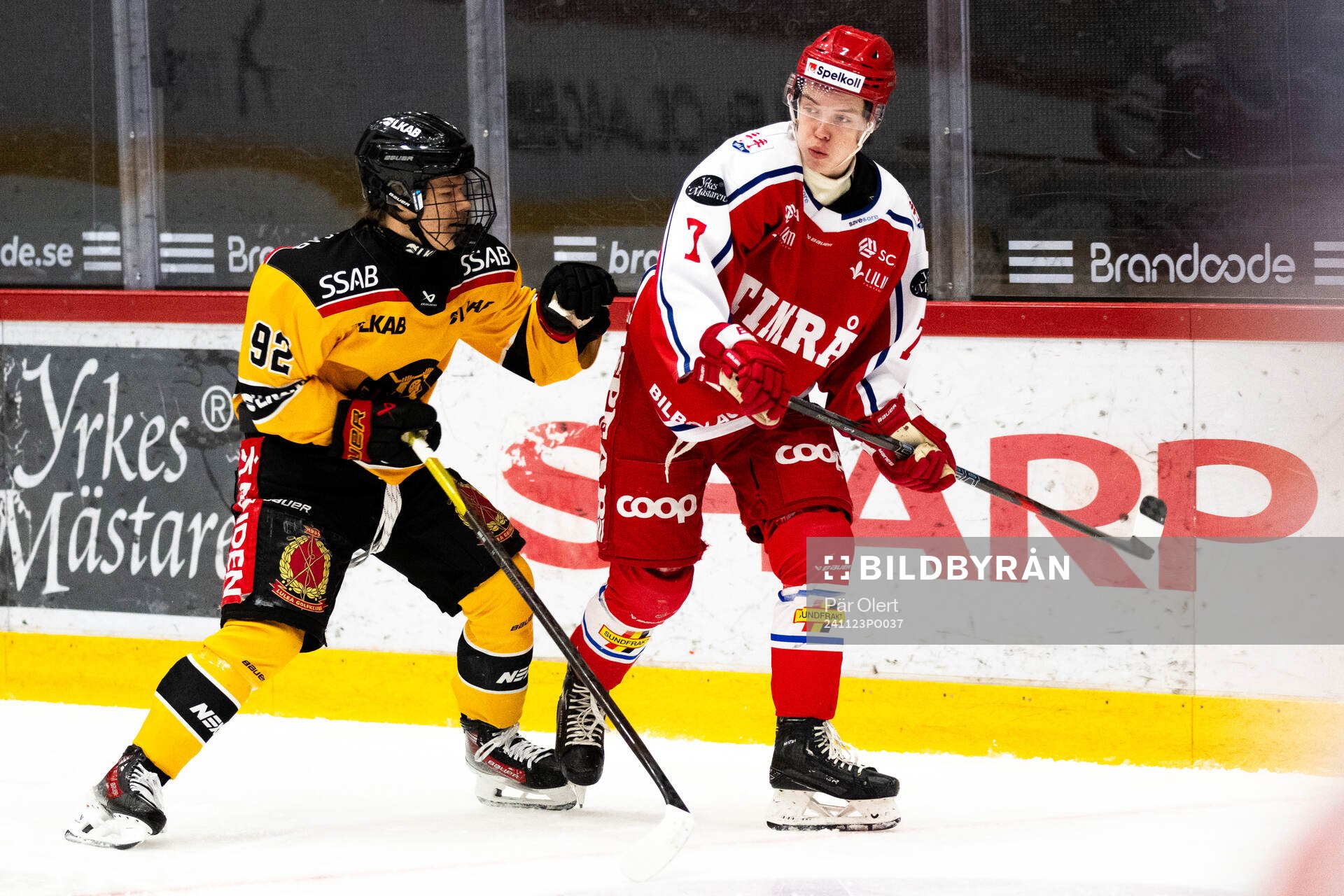 Luleås Casper Juustovaara Karlsson och Timrås Ludvig