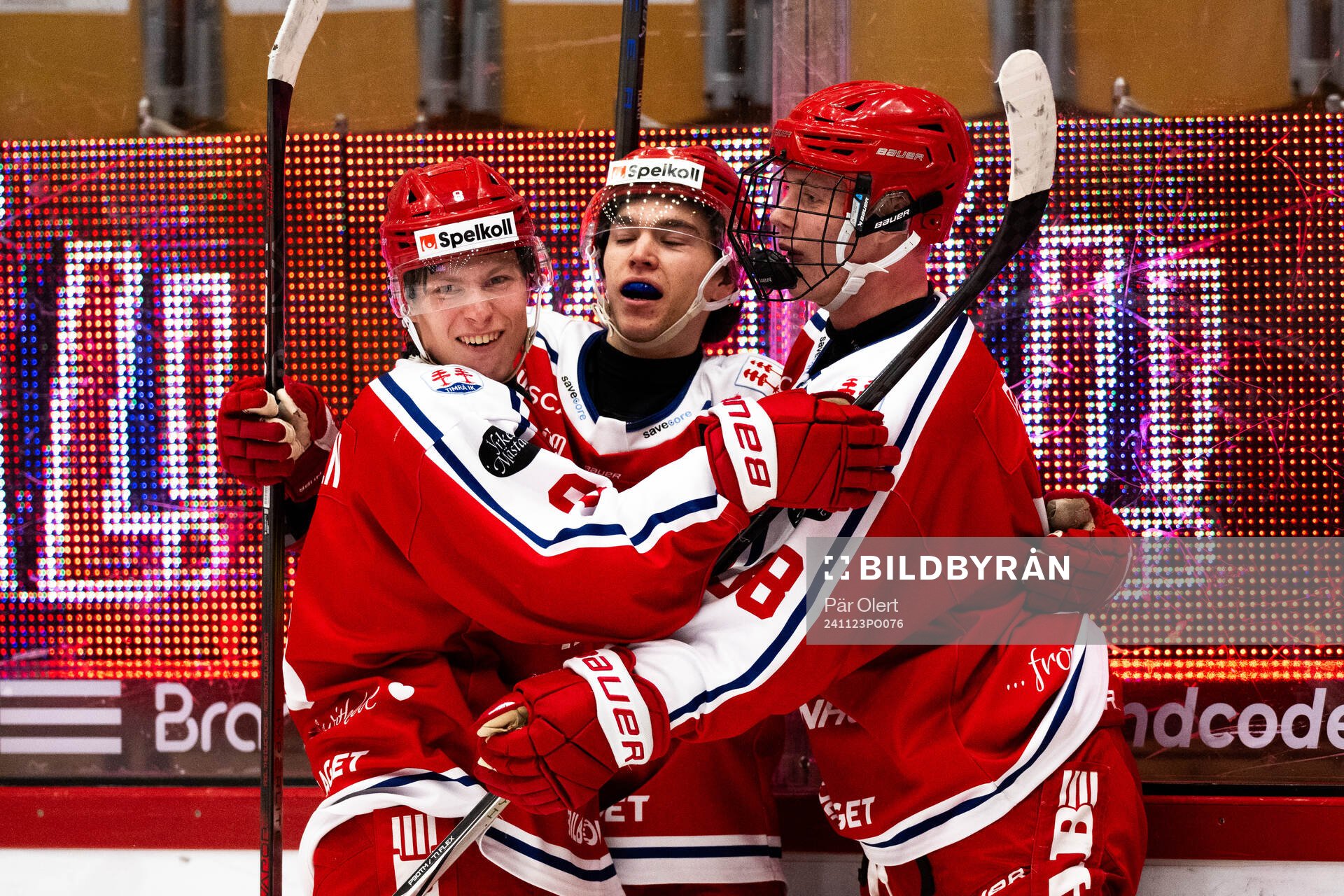under ishockeymatchen J20 Nationell Norra mellan Timrå -