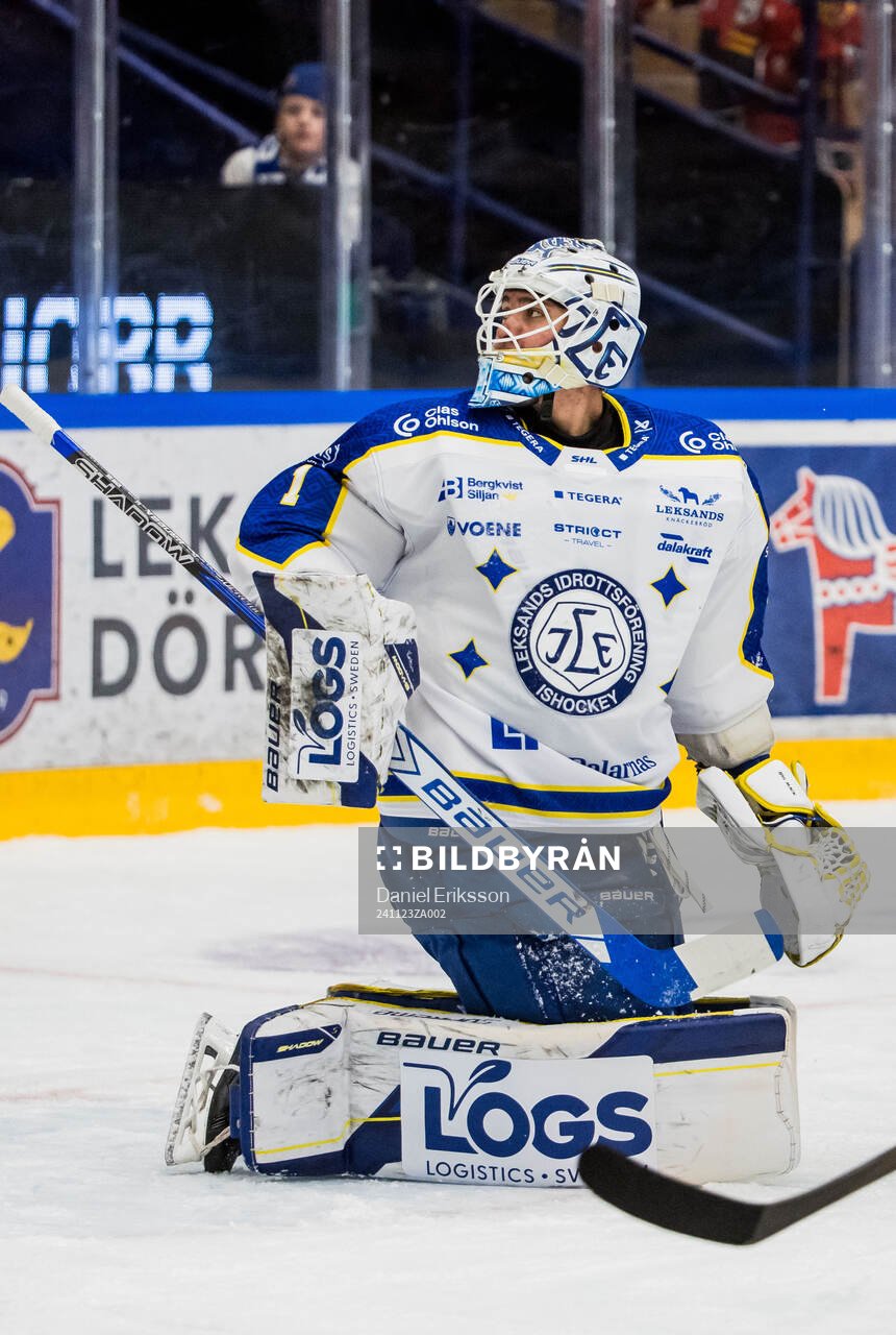 Leksands målvakt Marcus Gidlöf