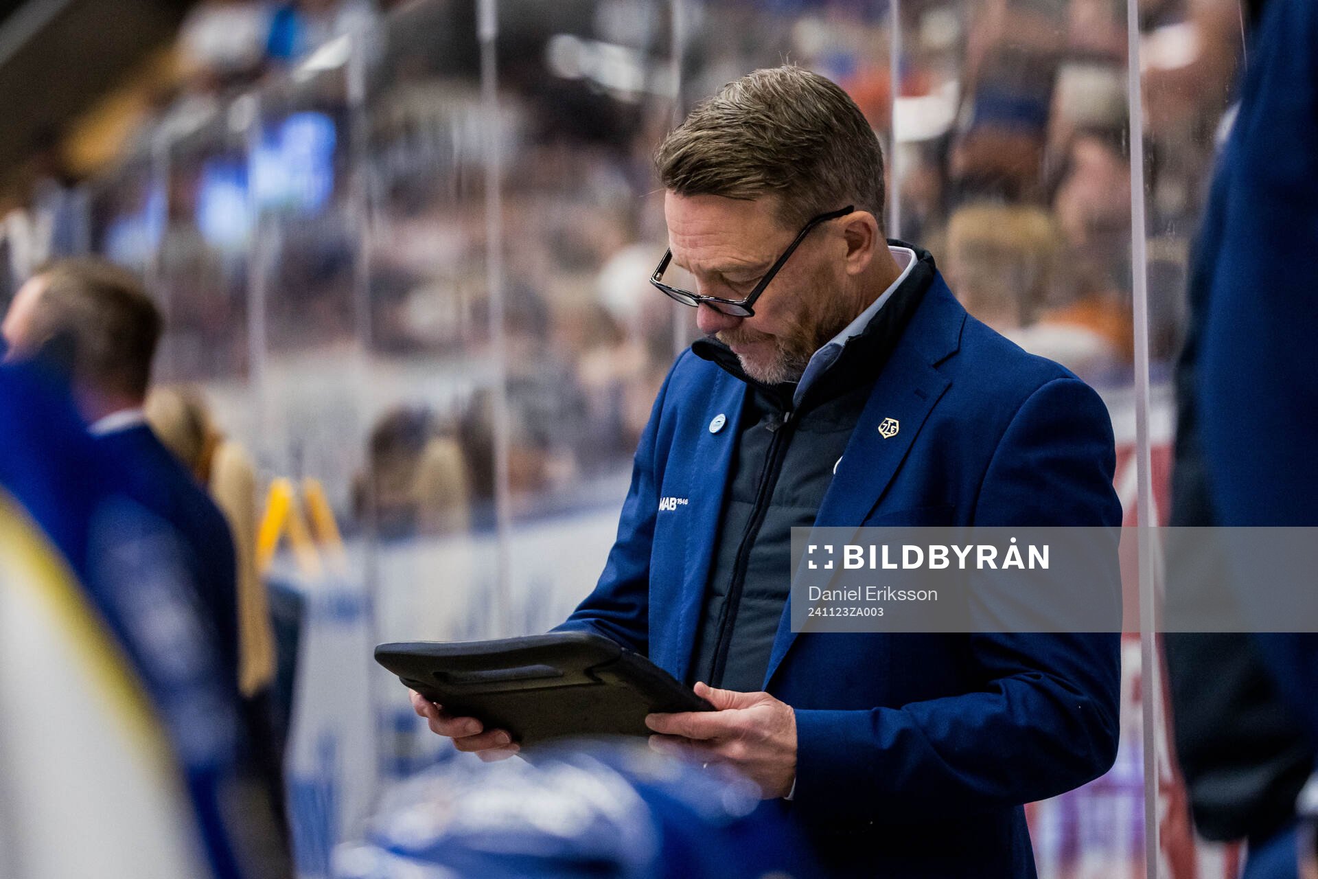 Leksands tränare Charles Berglund