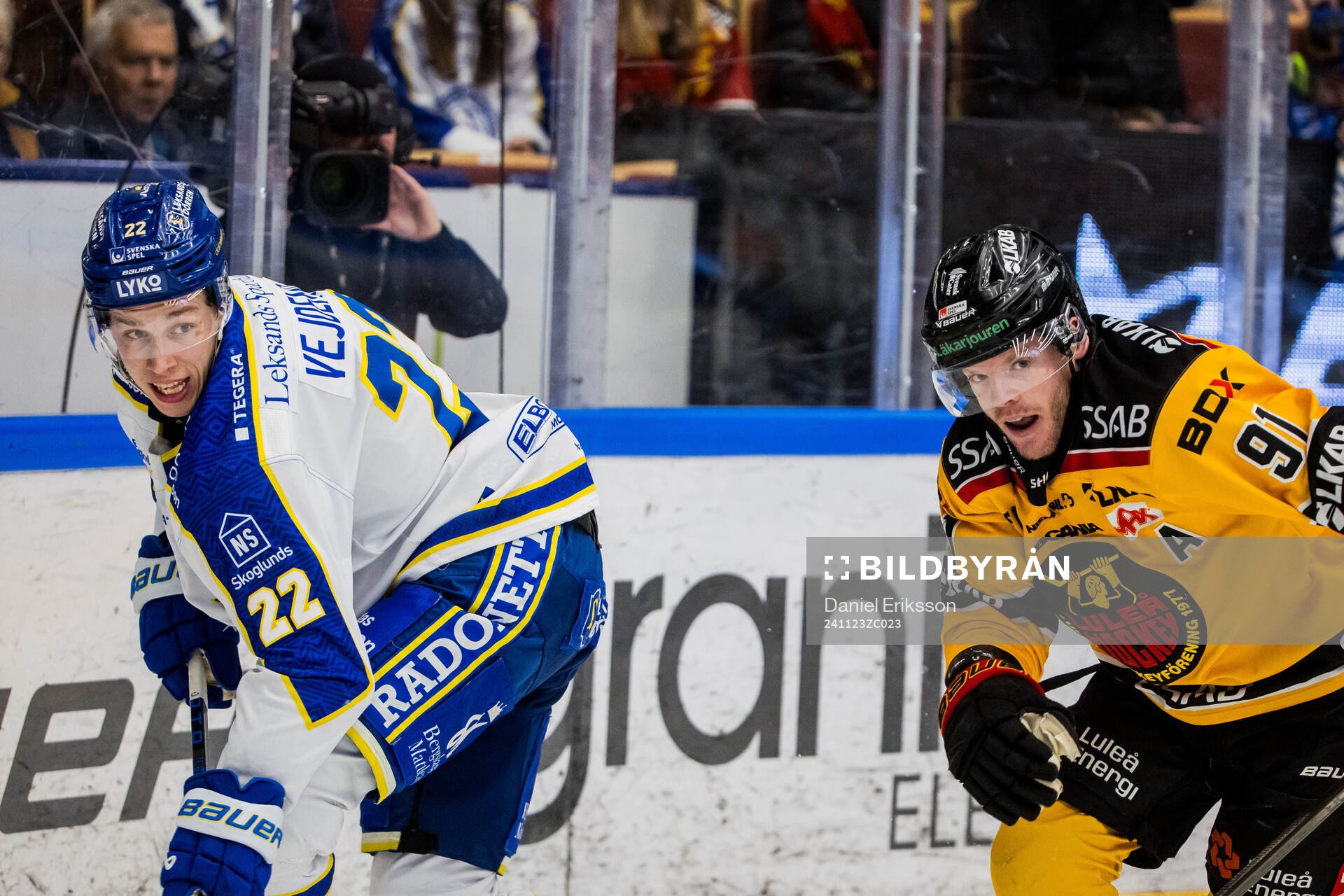 Leksands Lukas Vejdemo och Luleås Brian O'neil