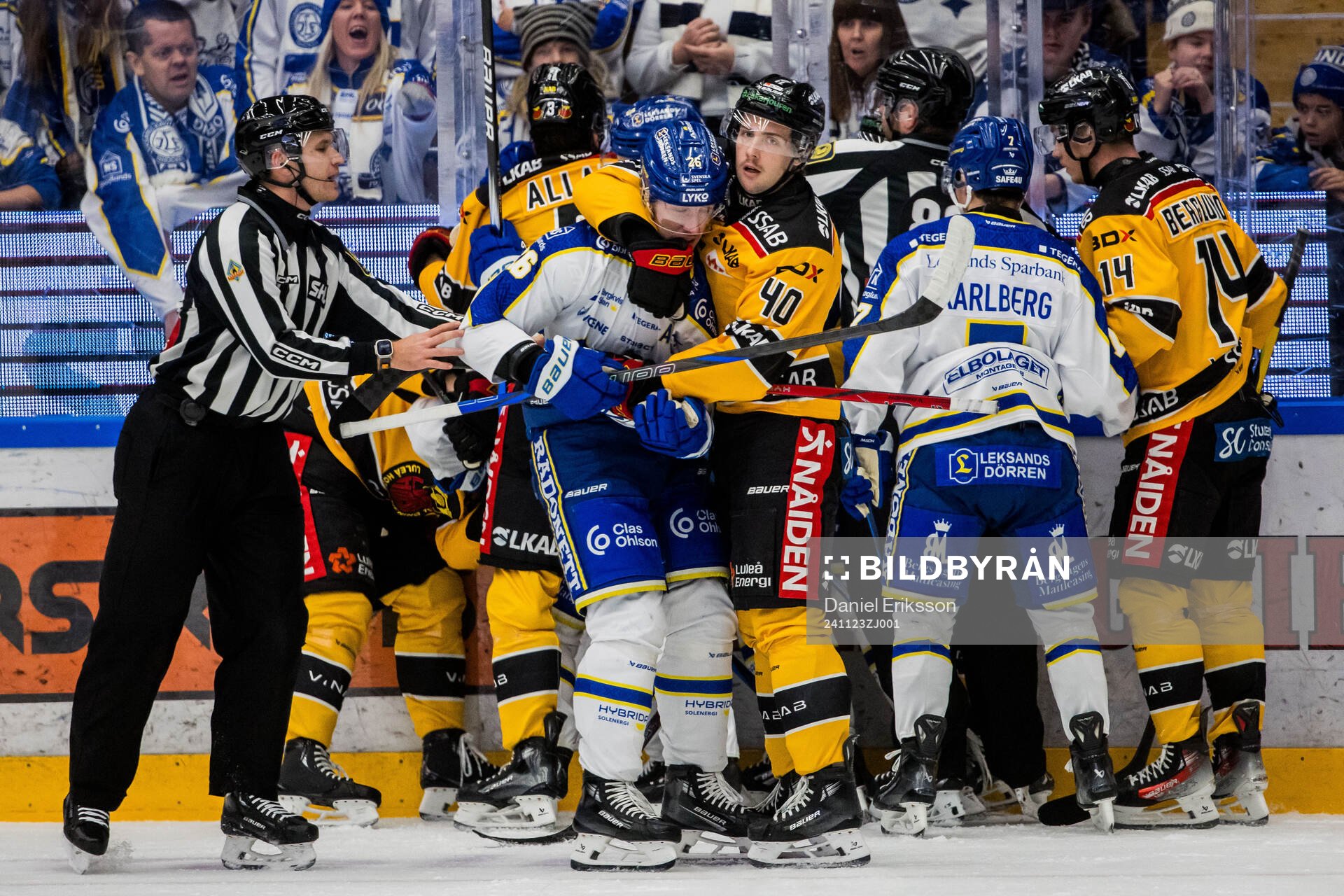 Leksands Patrik Norén och Luleås David Lilja