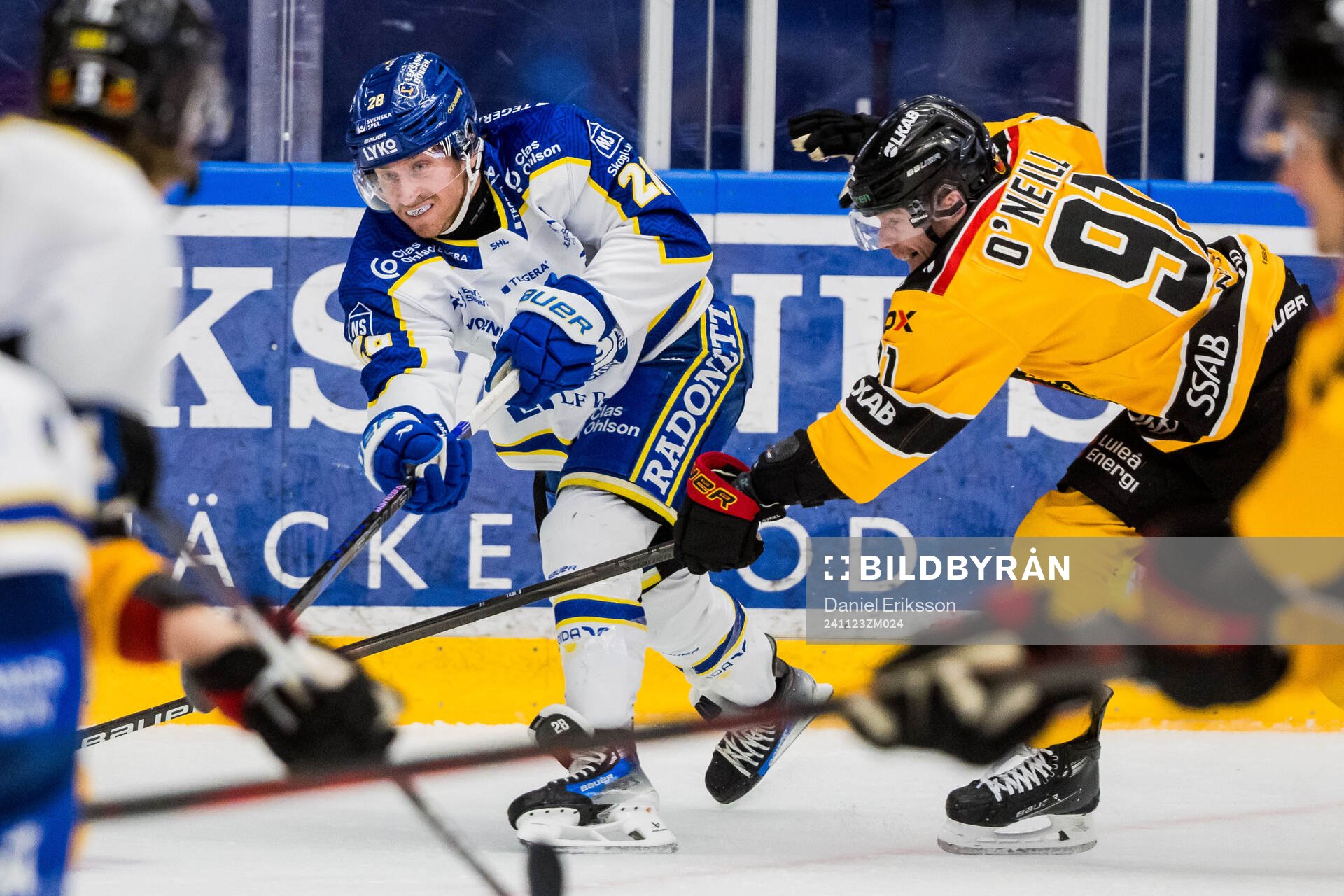 Leksands Justin Glenn Kloos och Luleås Brian O'neil