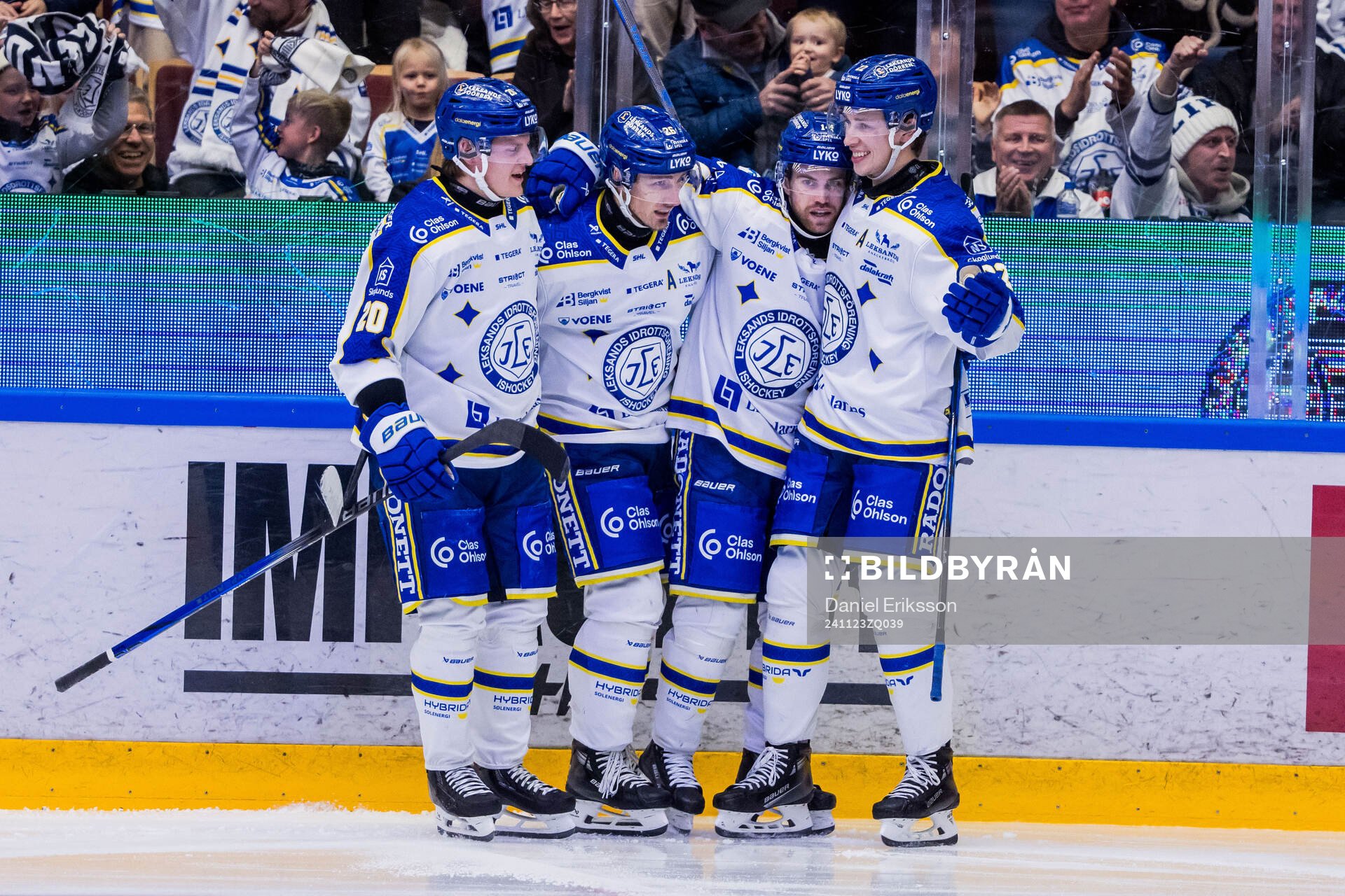 Leksands Oskar Lang jublar