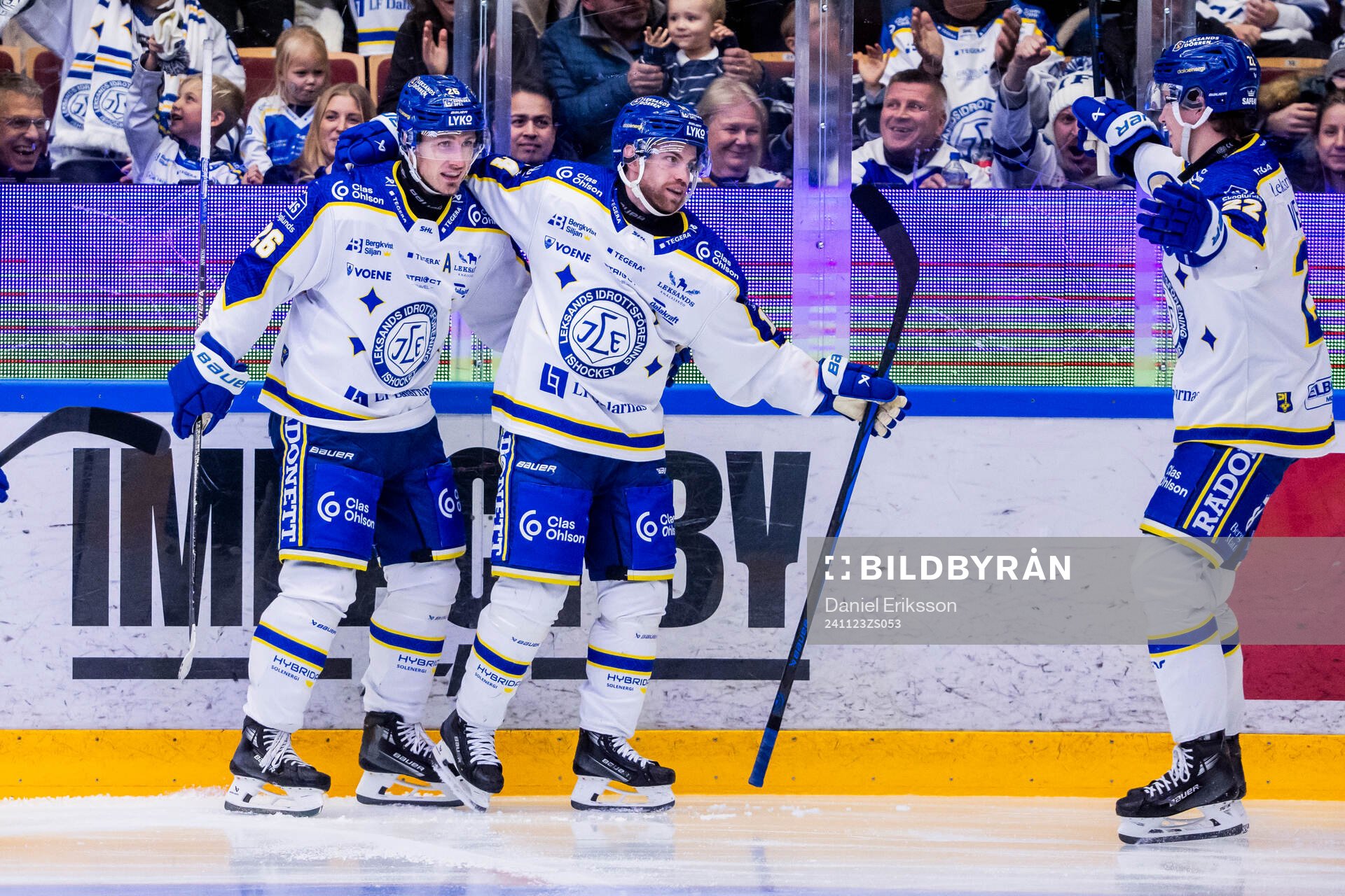 Leksands Oskar Lang jublar