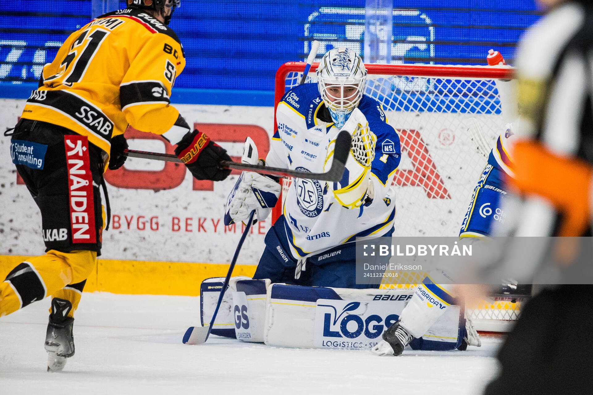 Leksands målvakt Marcus Gidlöf