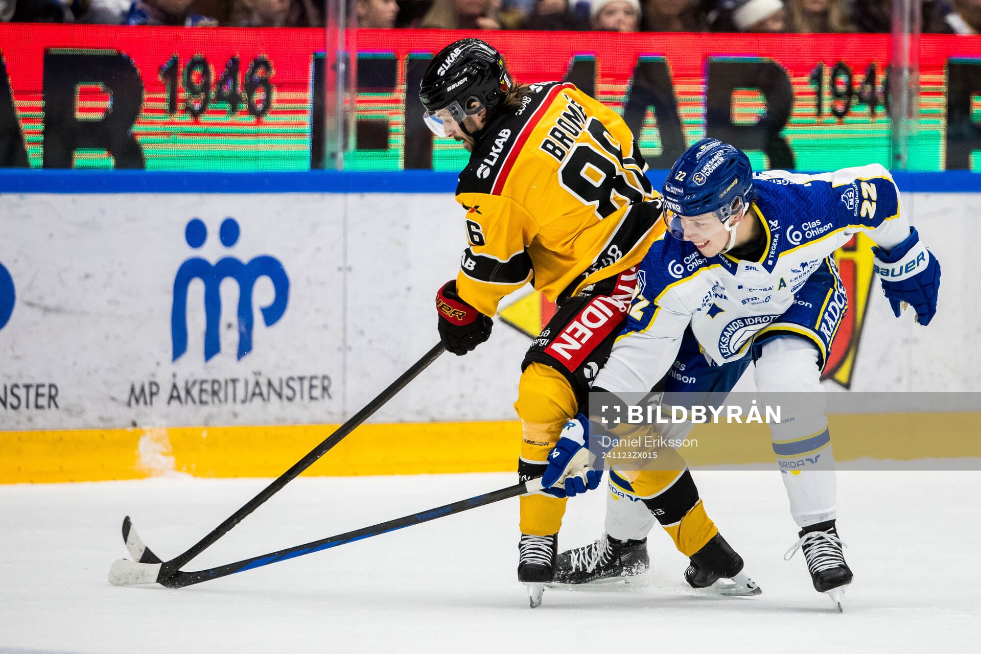 Luleås Mathias Bromé och Leksands Lukas Vejdemo