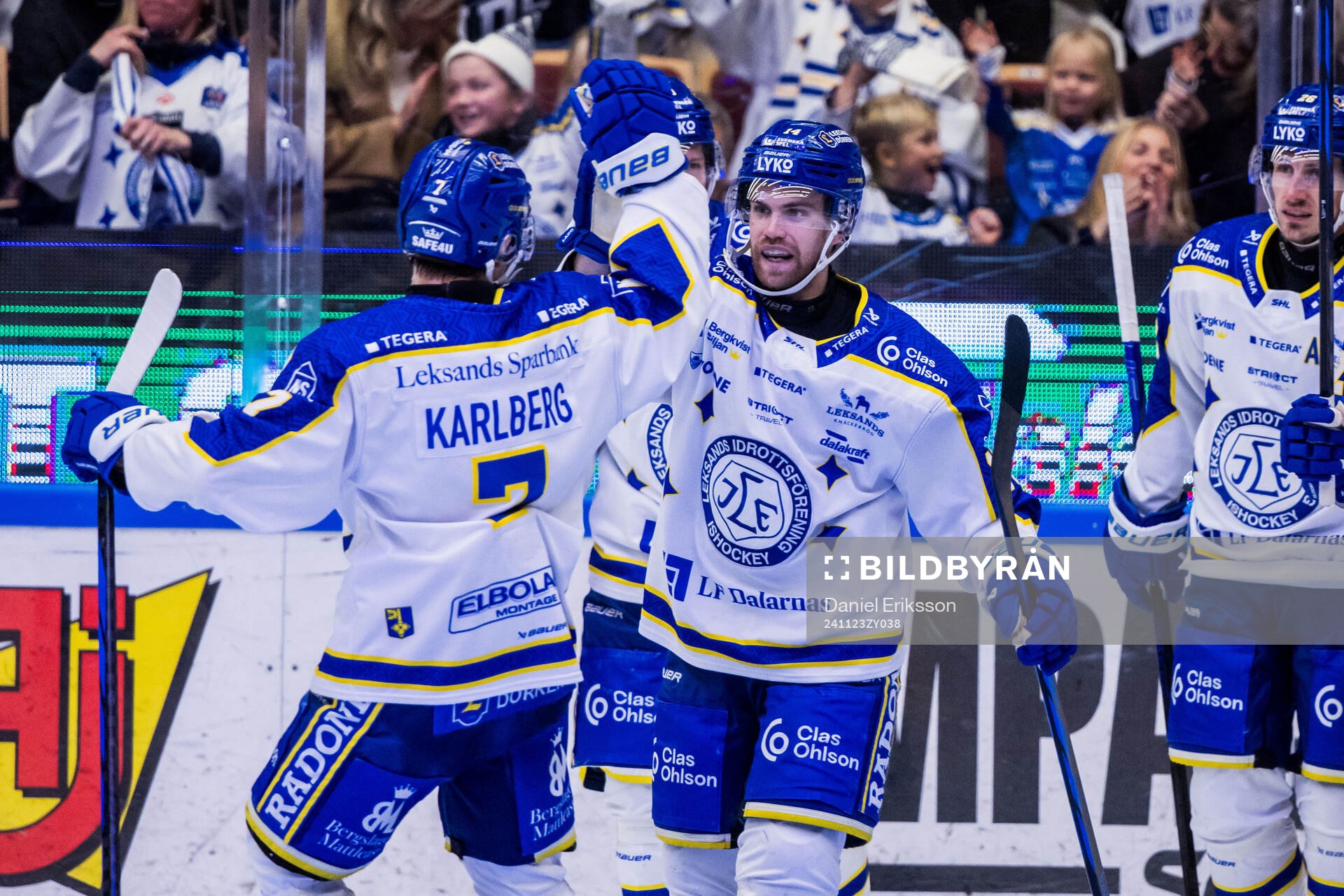 Leksands Oskar Lang jublar