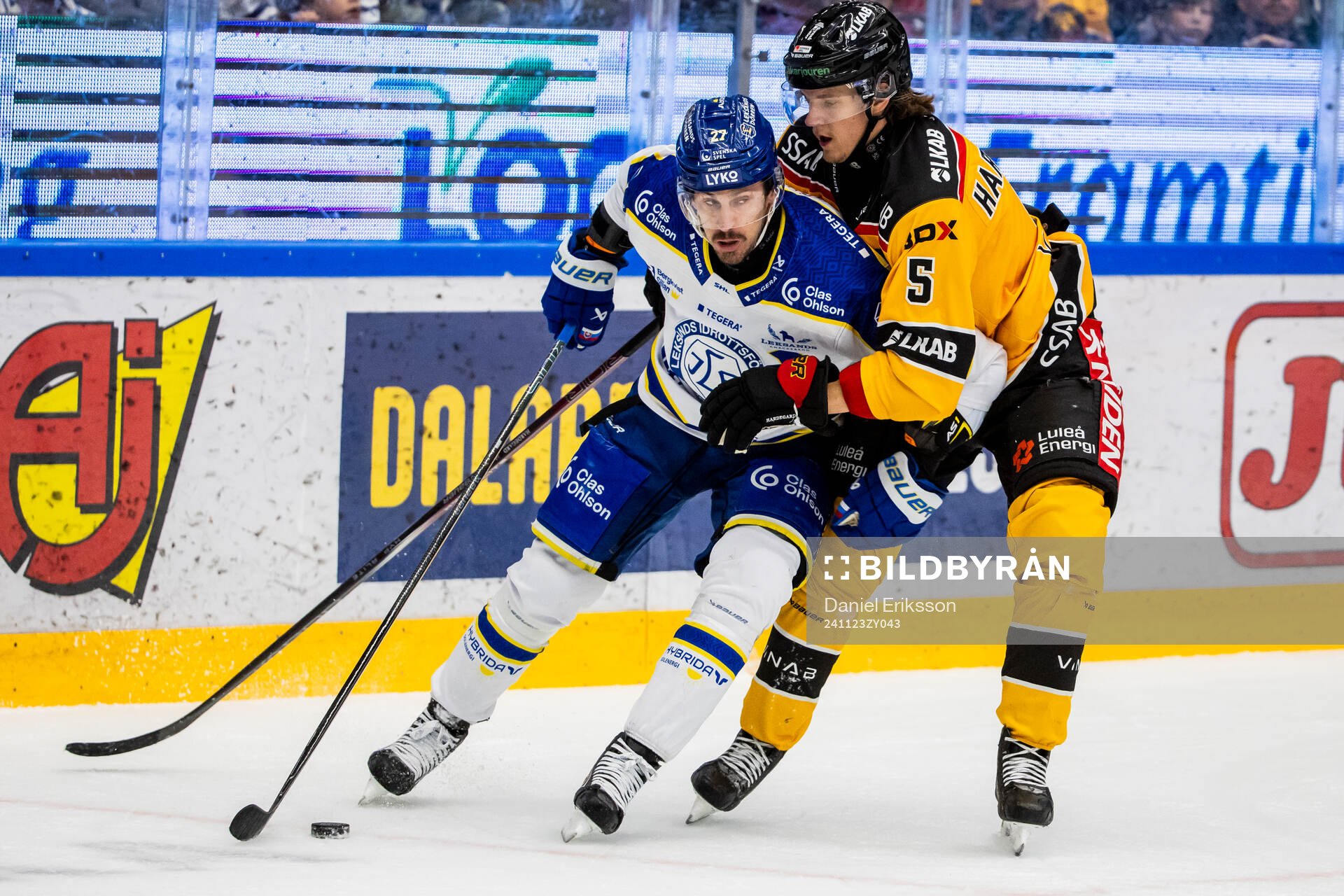 Leksands Marek Hrivik och Luleås Marcus Hardegård