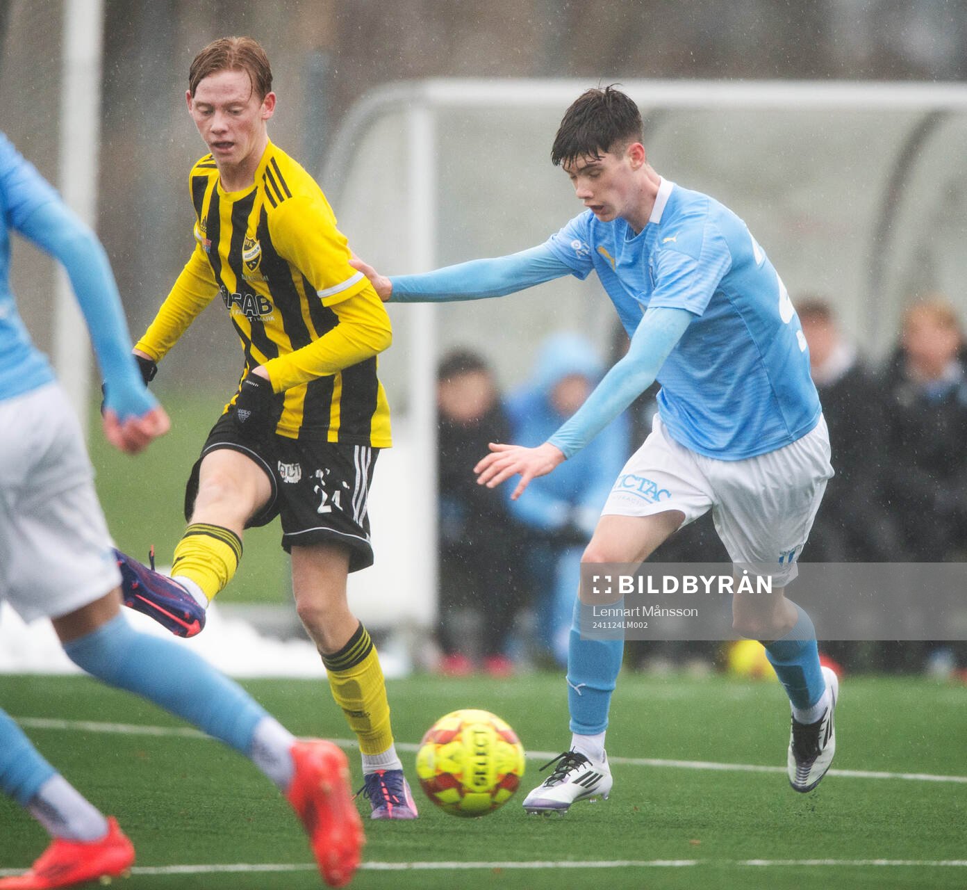 Malmö FFs Elmar Robertoson och IFK Hässleholms Fabian