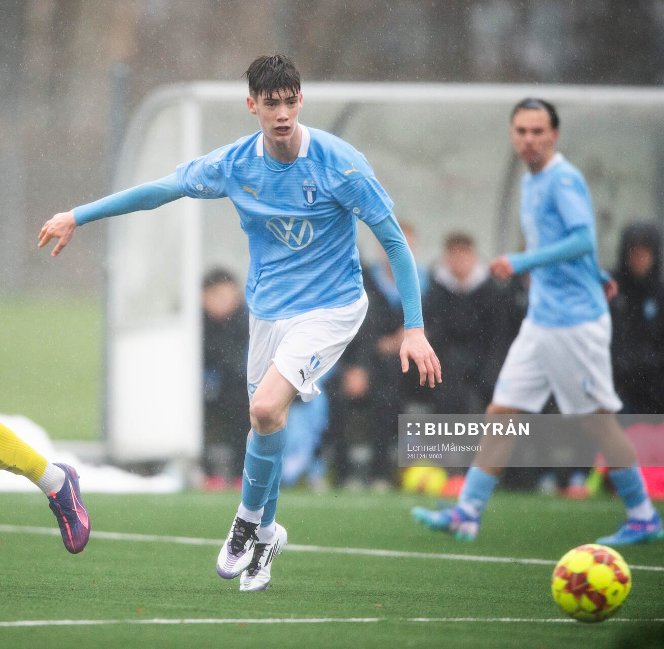 Malmö FFs Elmar Robertoson i matchen för U19 mellan IFK