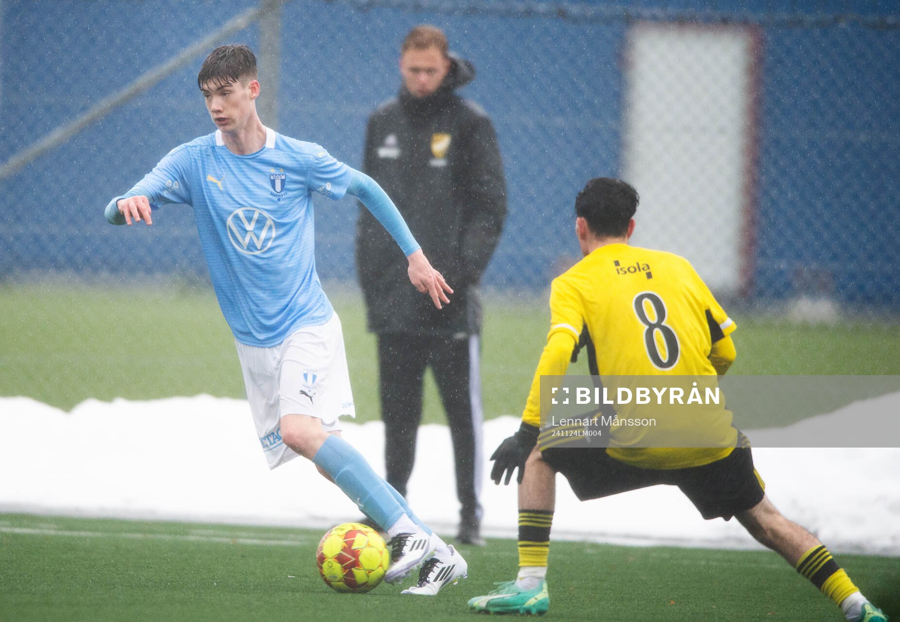 Malmö FFs Elmar Robertoson i matchen för U19 mellan IFK