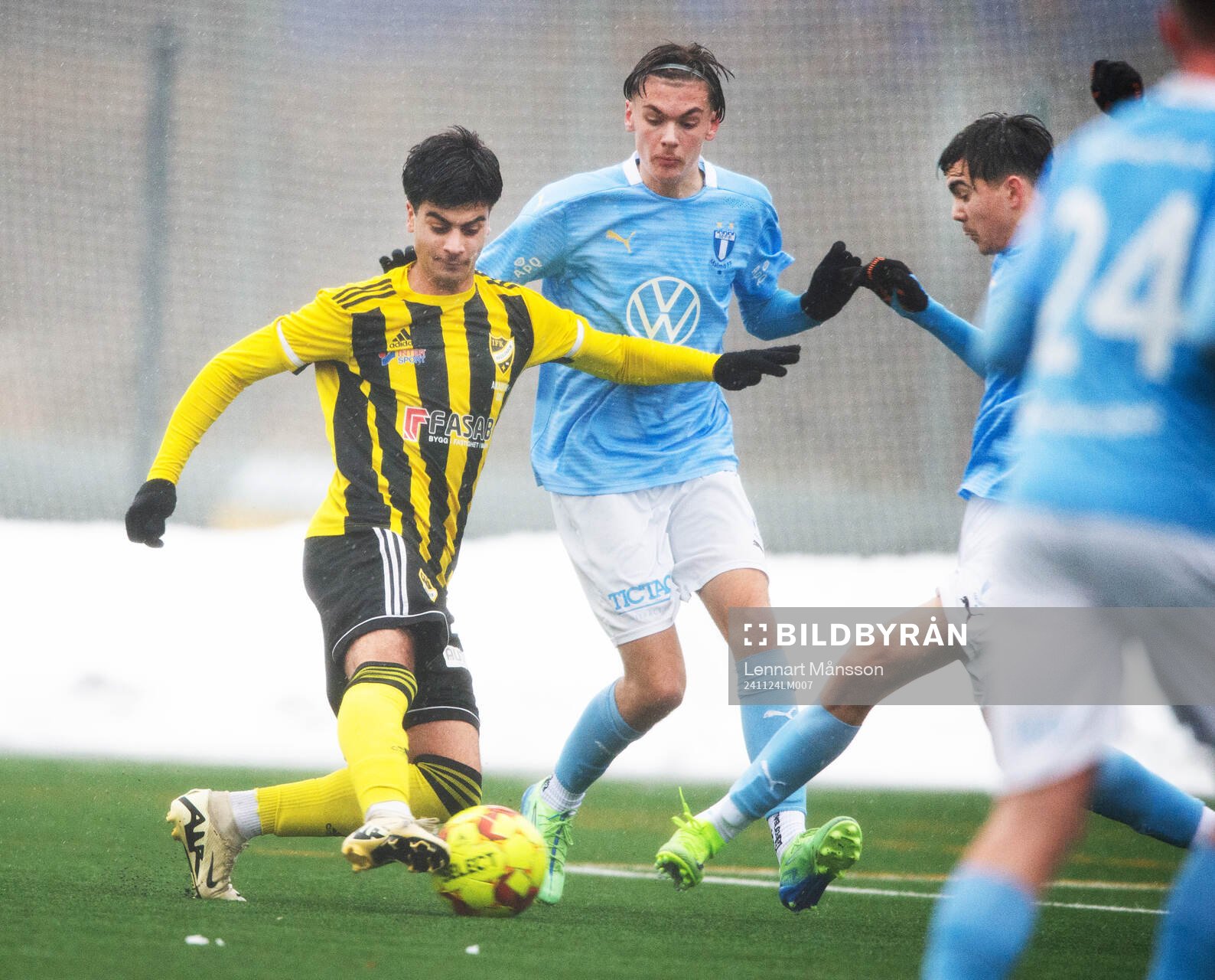 IFK Hässleholms Qusay Ahmad i matchen för U19 mellan IFK