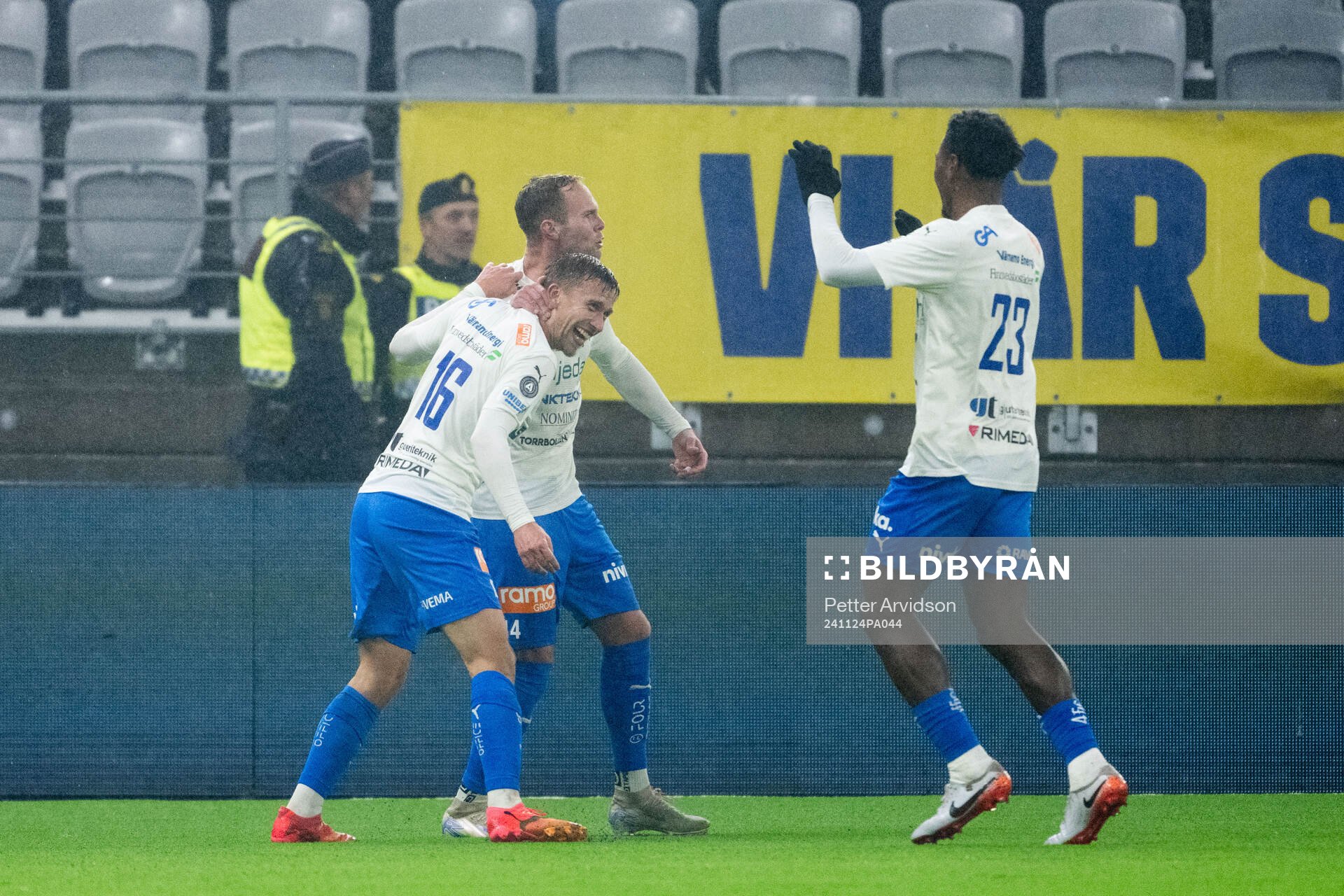 Värnamos Albin Lohikangas, Gustav Engvall och Samuel Kotto