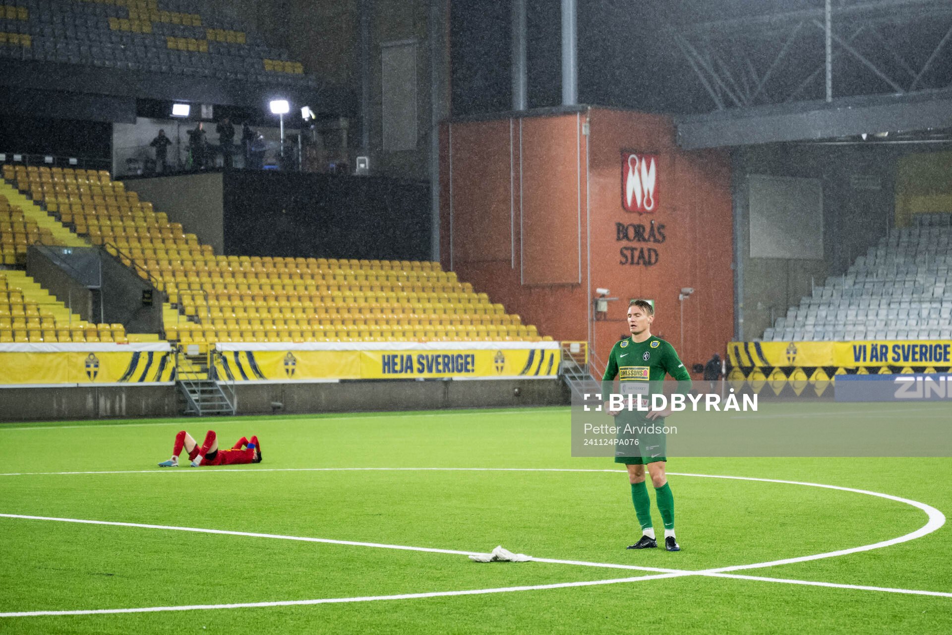 Landskronas målvakt Svante Hildeman deppar