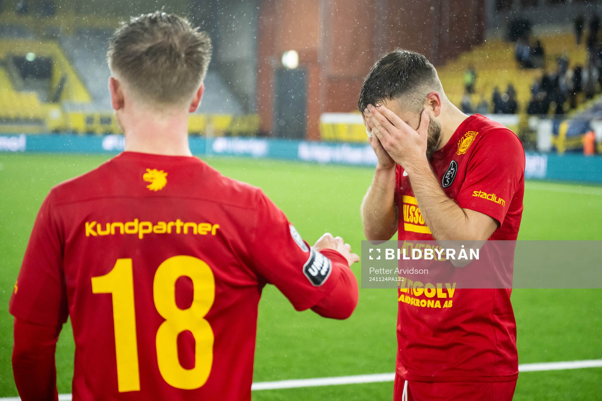 Landskronas Constantino Capotondi och Edi Sylisufaj deppar