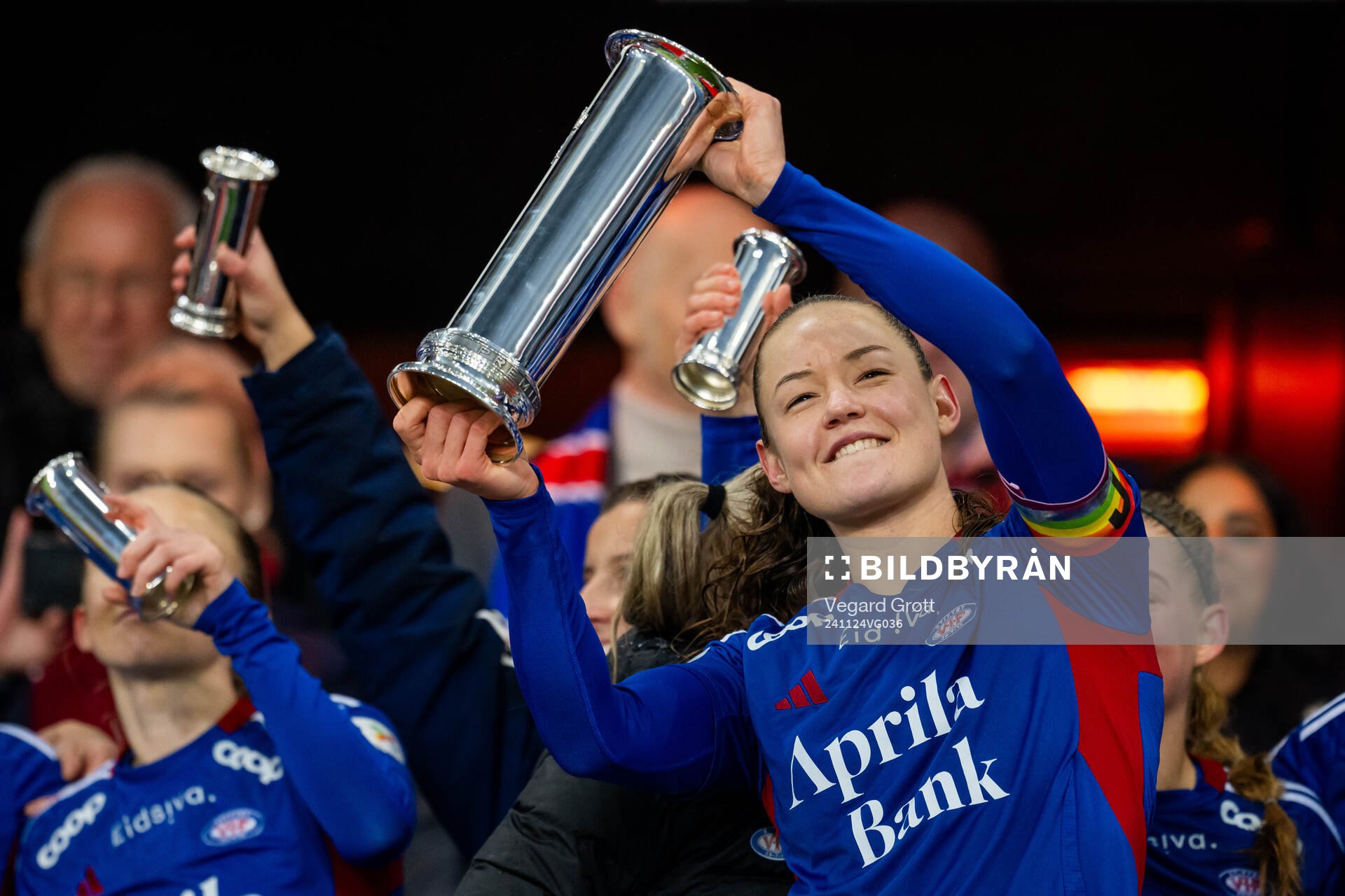 Janni Bøgild Thomsen of Vålerenga celebrates