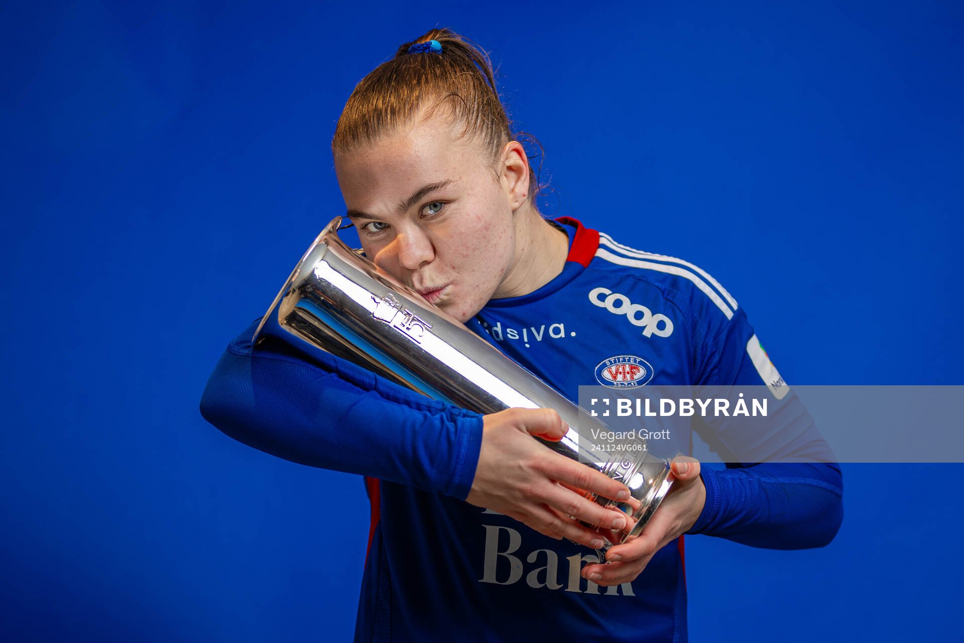 Olaug Tvedten of Vålerenga poses for a portrait with the