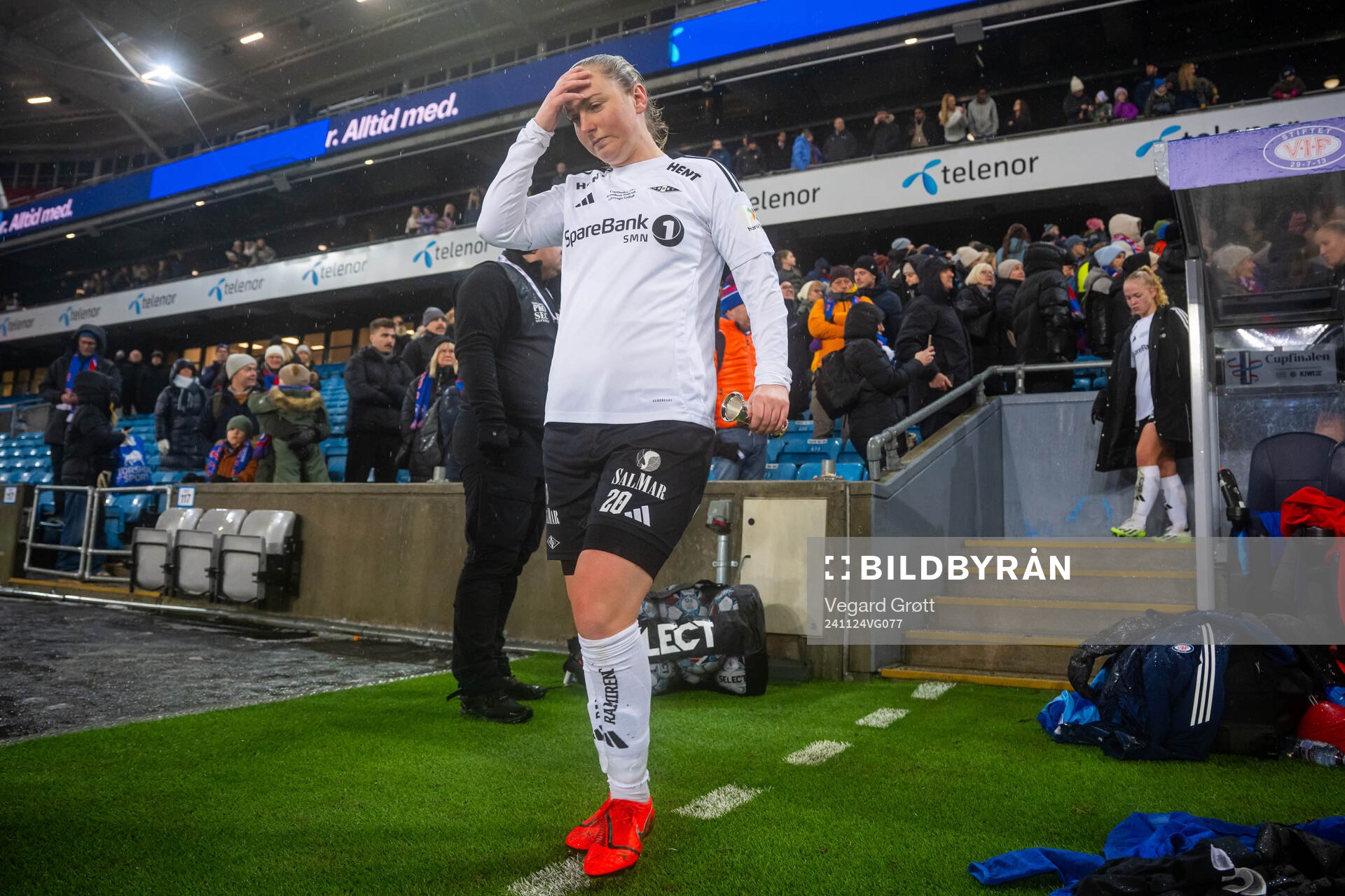 Hanna Dahl of Rosenborg looks dejected