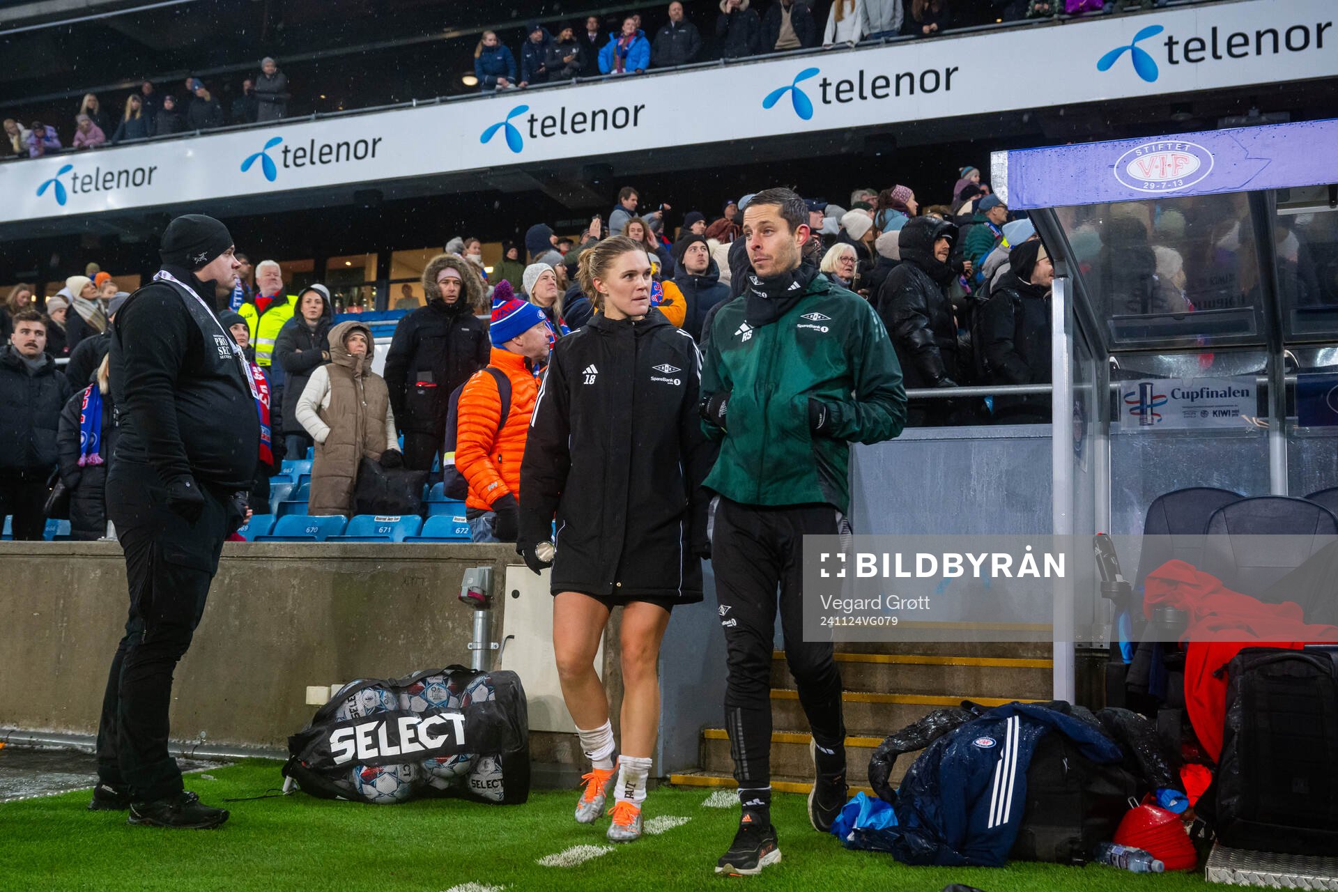 Kristine Bjørdal Leine and Robin Shroot, head coach of