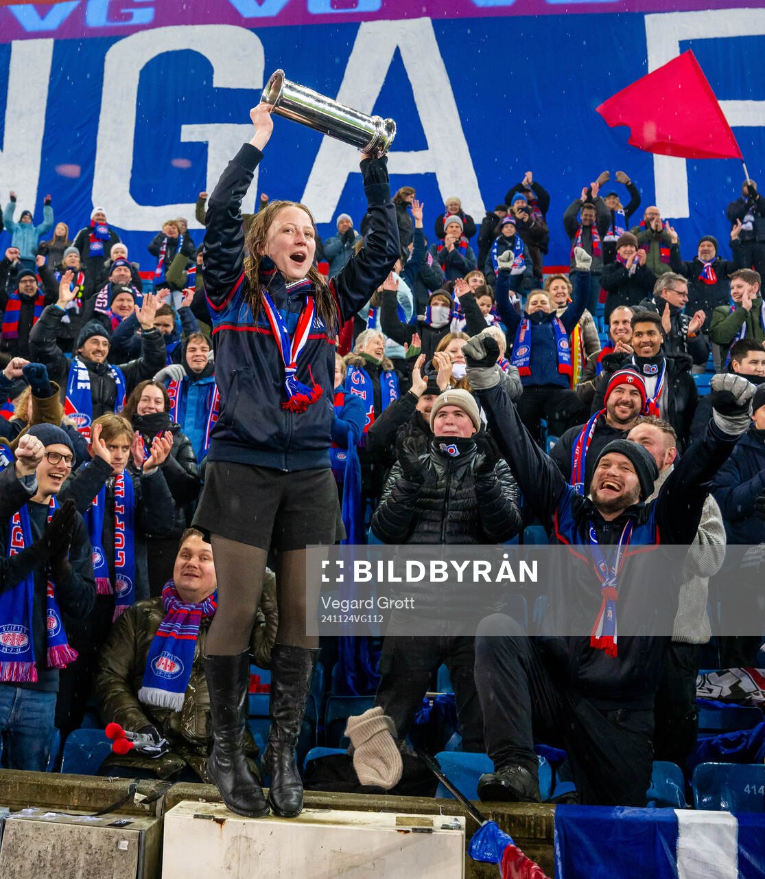 during the women’s football cup final match between