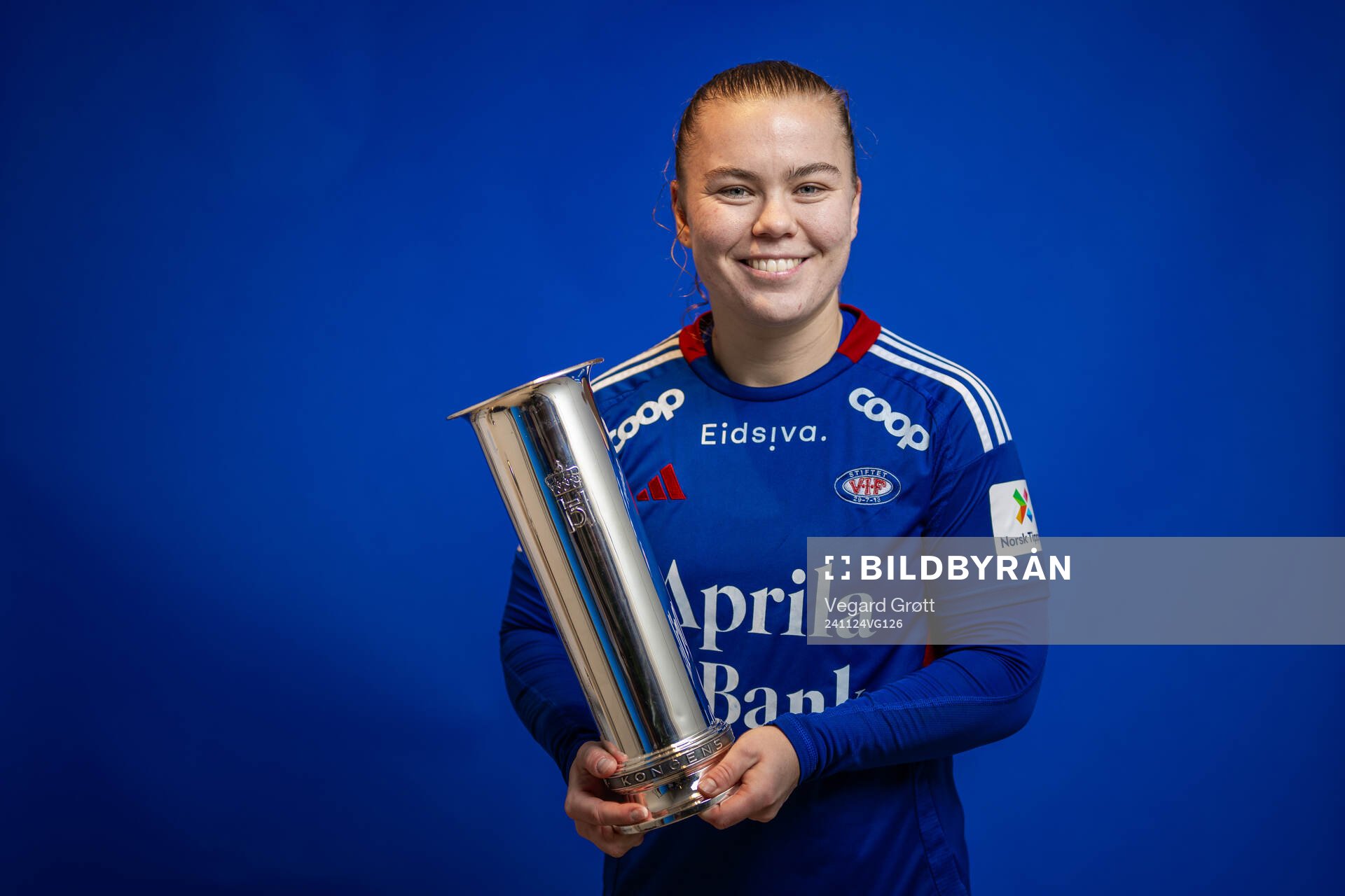 Olaug Tvedten of Vålerenga poses for a portrait with the