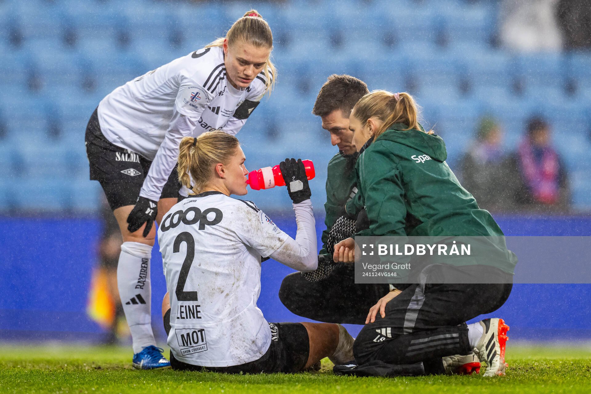Mathilde Harviken and Kristine Bjørdal Leine of Rosenborg