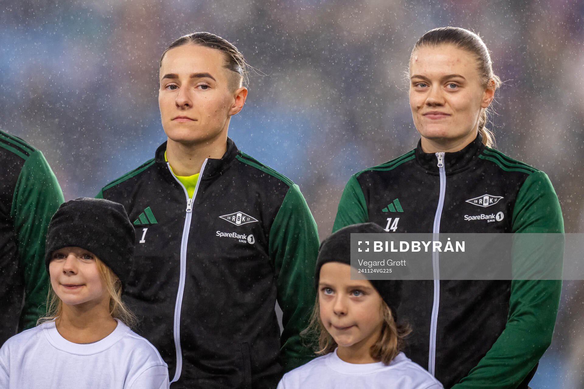 Goalkeeper Rugile Rulyte and Mathilde Harviken of Rosenborg