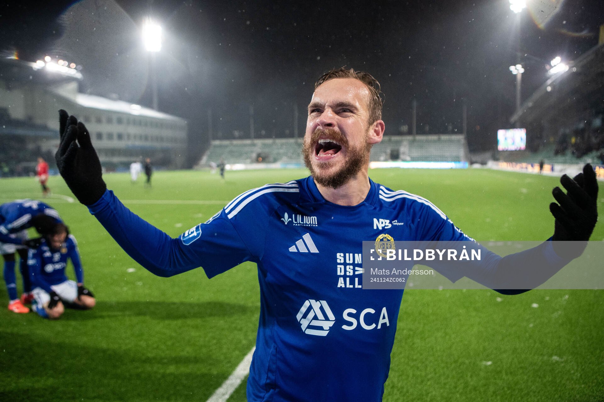 GIF Sundsvalls Pontus Engblom jublar