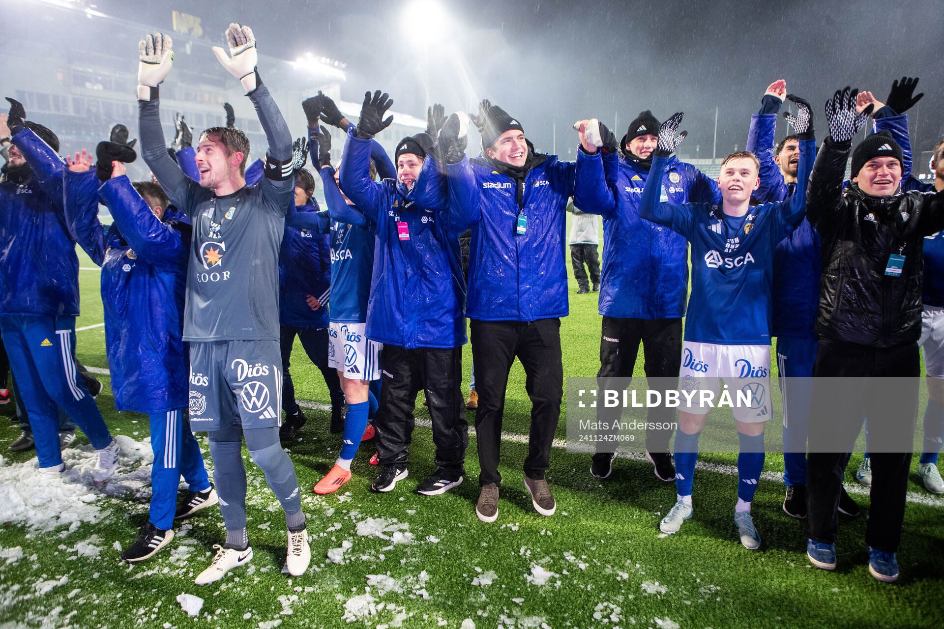 GIF Sundsvalls spelare jublar