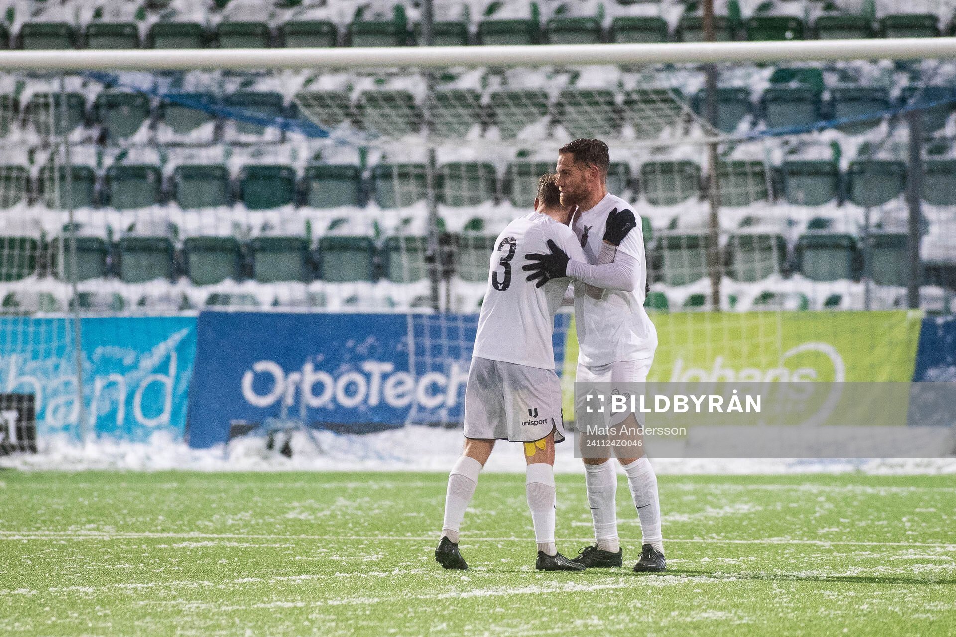FC Stockholms Jens Stigedahl och David Fällman jublar