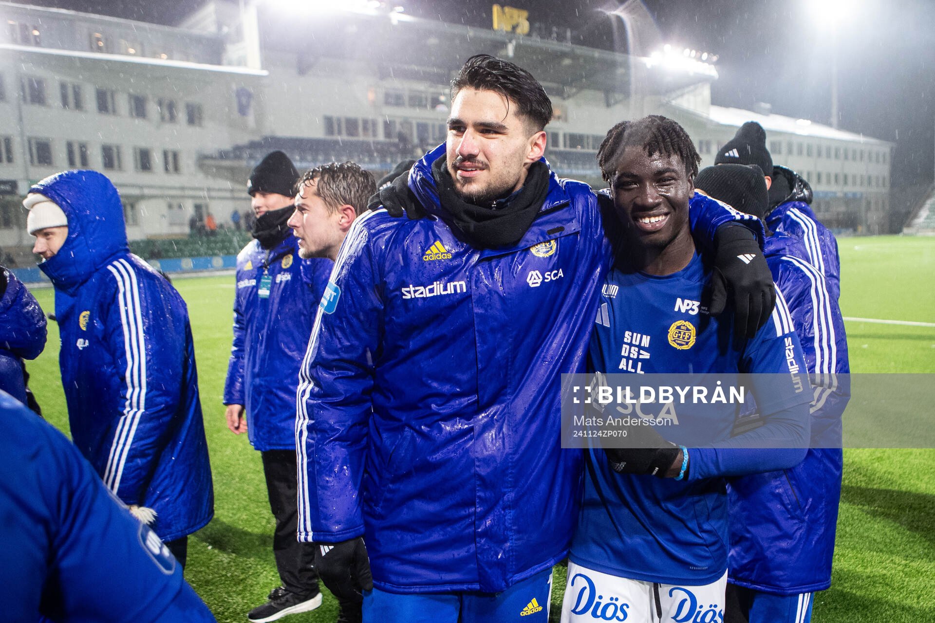 GIF Sundsvalls spelare jublar