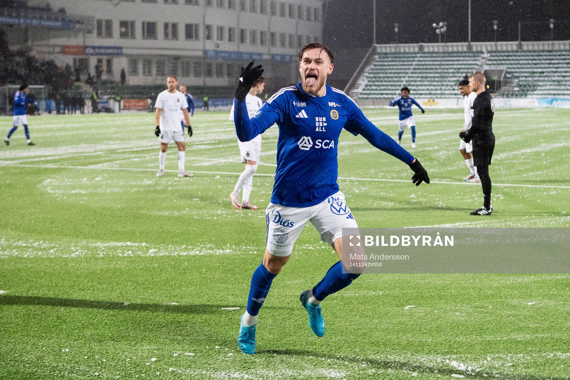 GIF Sundsvalls Ludvig Svanberg jublar