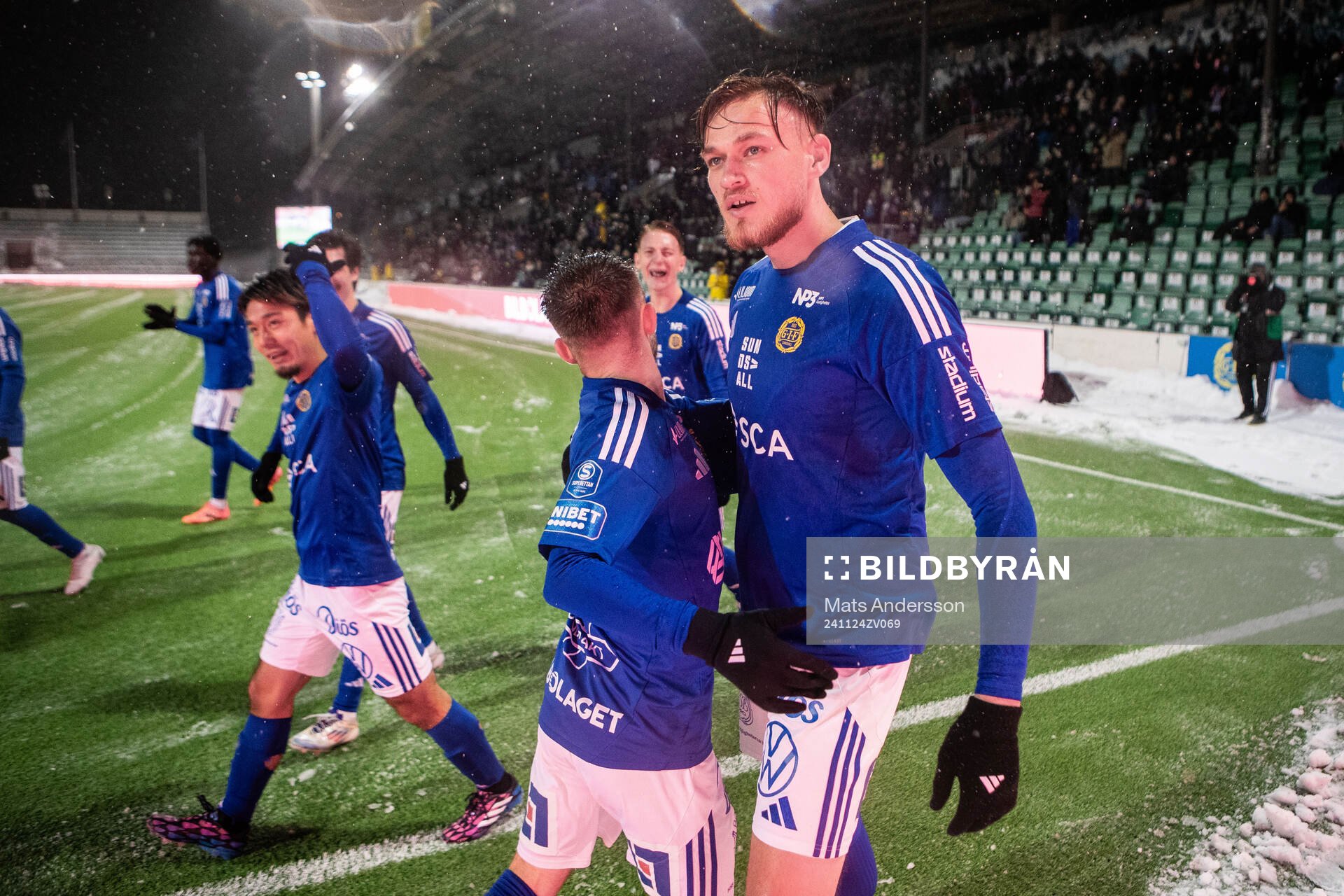 GIF Sundsvalls Ludvig Svanberg jublar