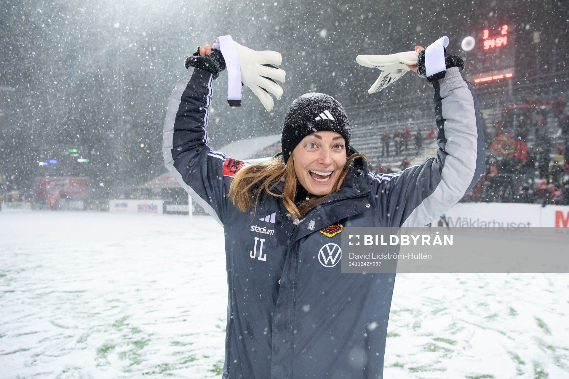 Östersunds fysioterapeut Jenny Larsson jublar