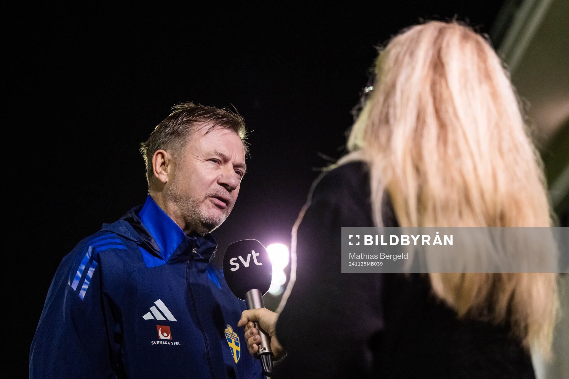 Head coach Peter Gerhardsson of the Swedish women's