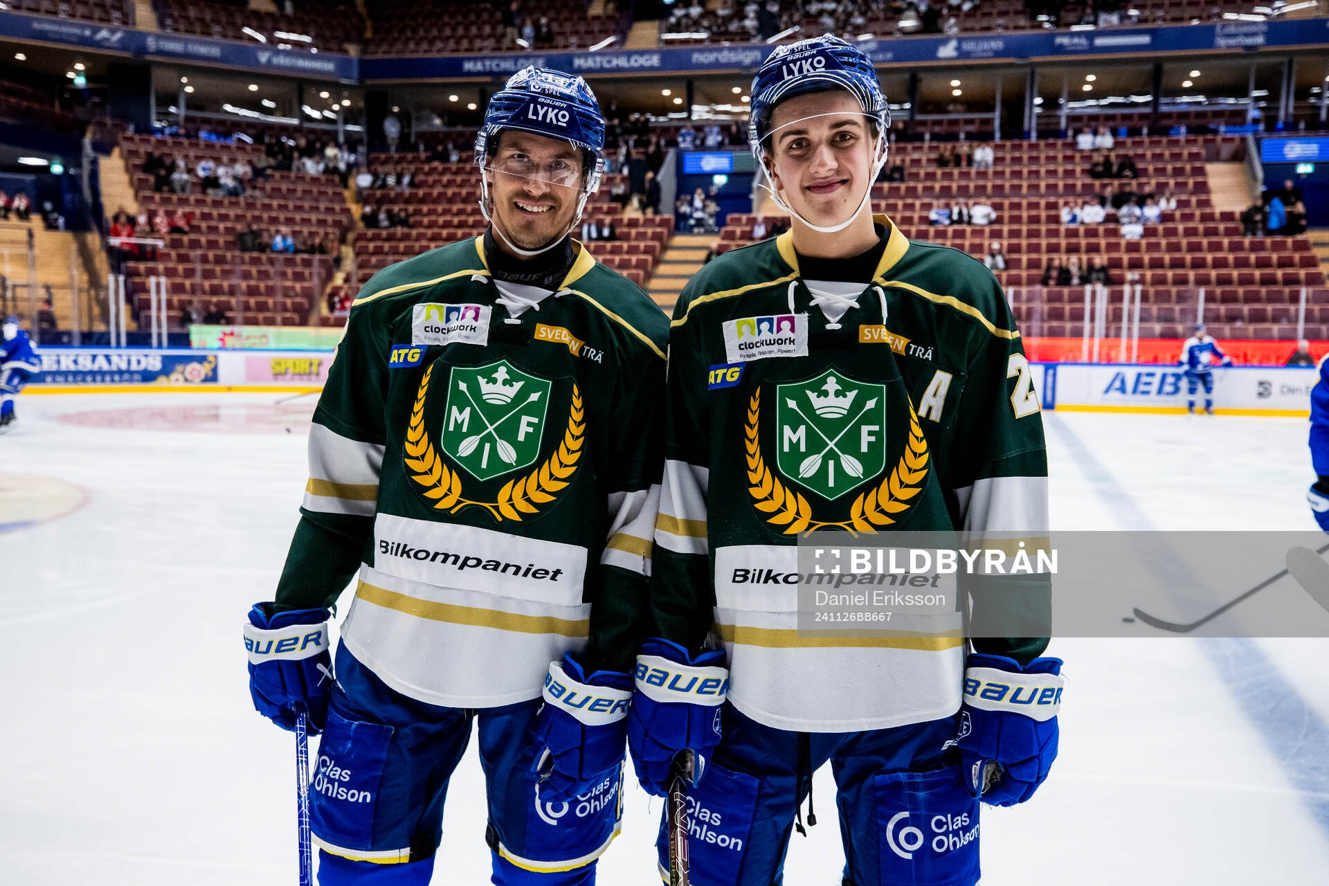 Leksands Jon Knuts och August Lissel i Malungs tröjor