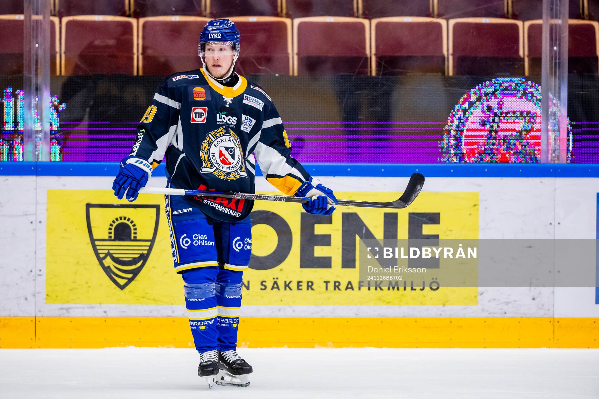Leksands Kalle Östman i Borlänge tröja