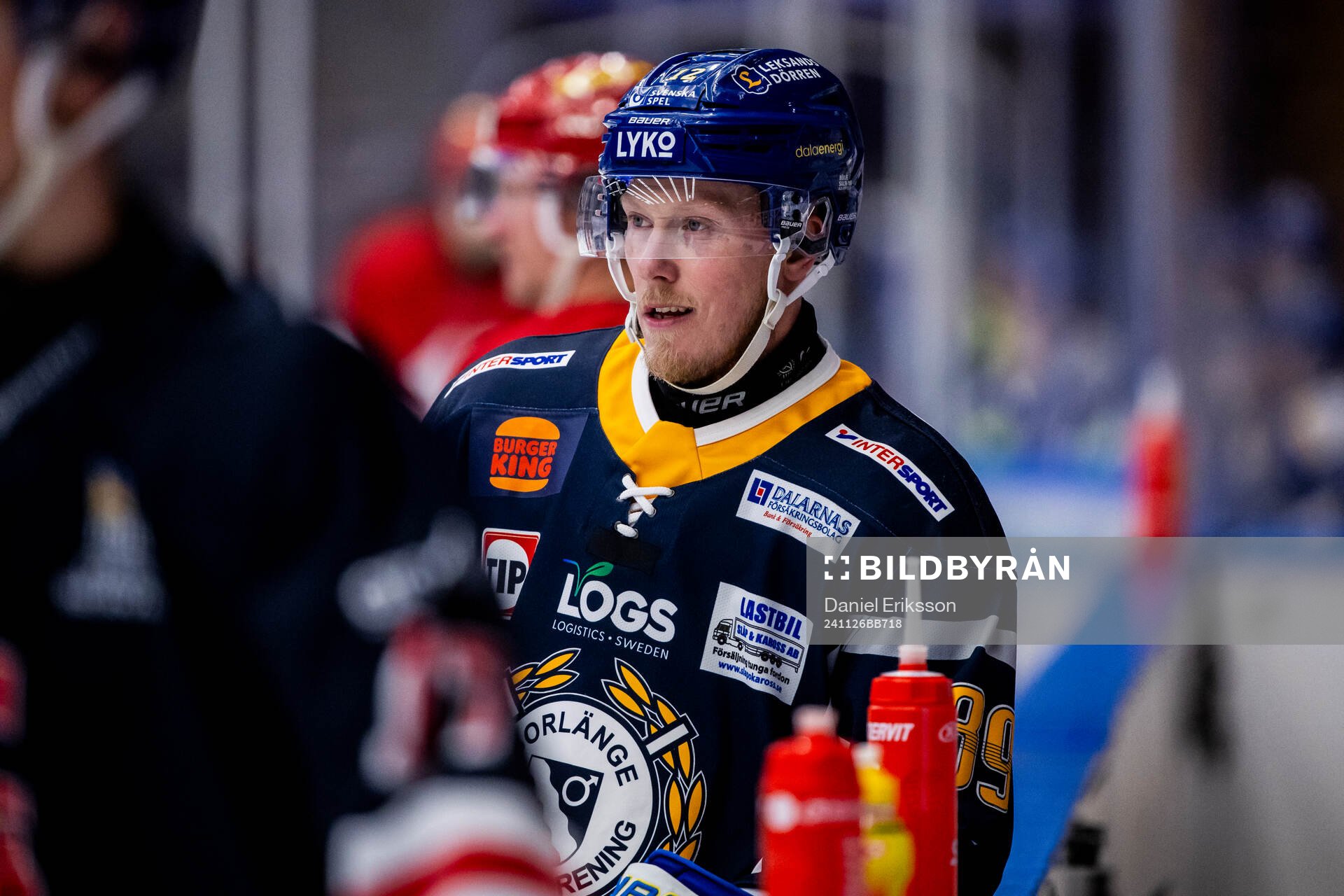 Leksands Kalle Östman i Borlänge tröja